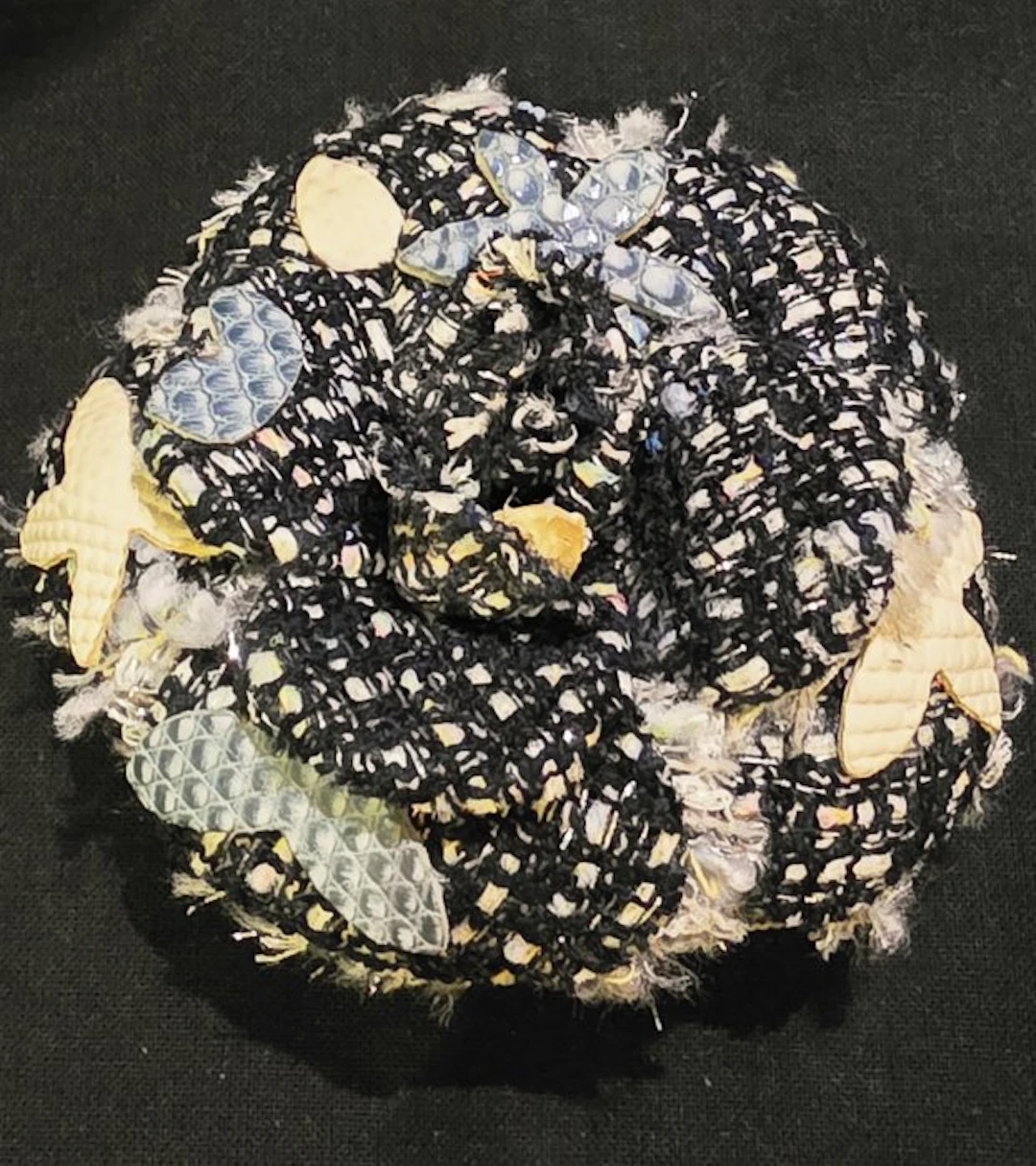 Chanel - Tweed - Brooch - Rare Chanel Brooch
