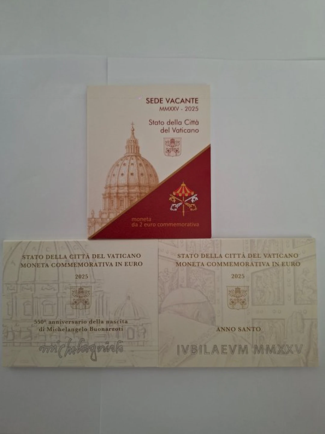 Vatican. 2 Euro 2025 (3 coins) (No reserve price)