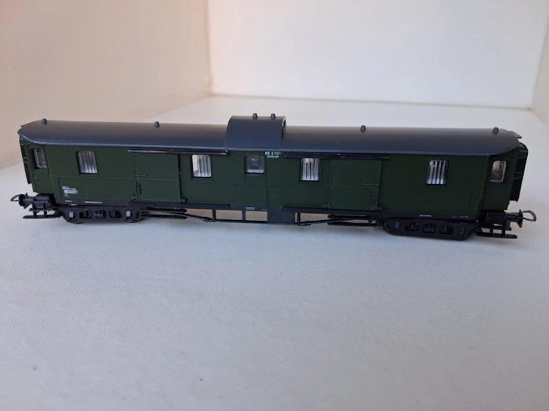 Liliput H0 - 29445 - Model train freight carriage (1) - Green baggage car