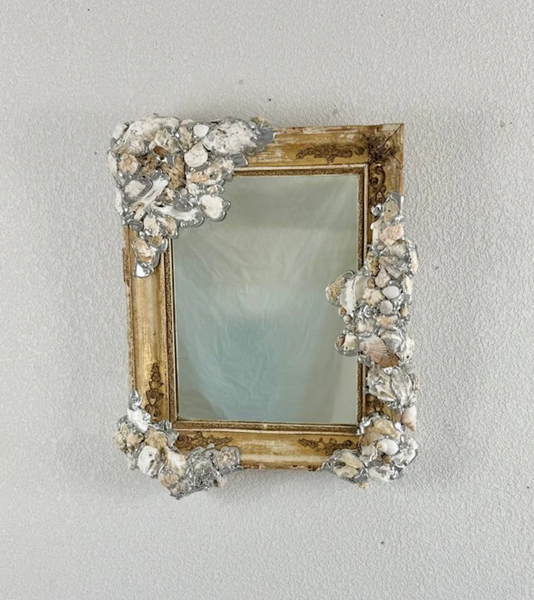 Bressolles Louis - Bressolles Louis - Wall mirror - Wood, Glass, Shell, Plastic