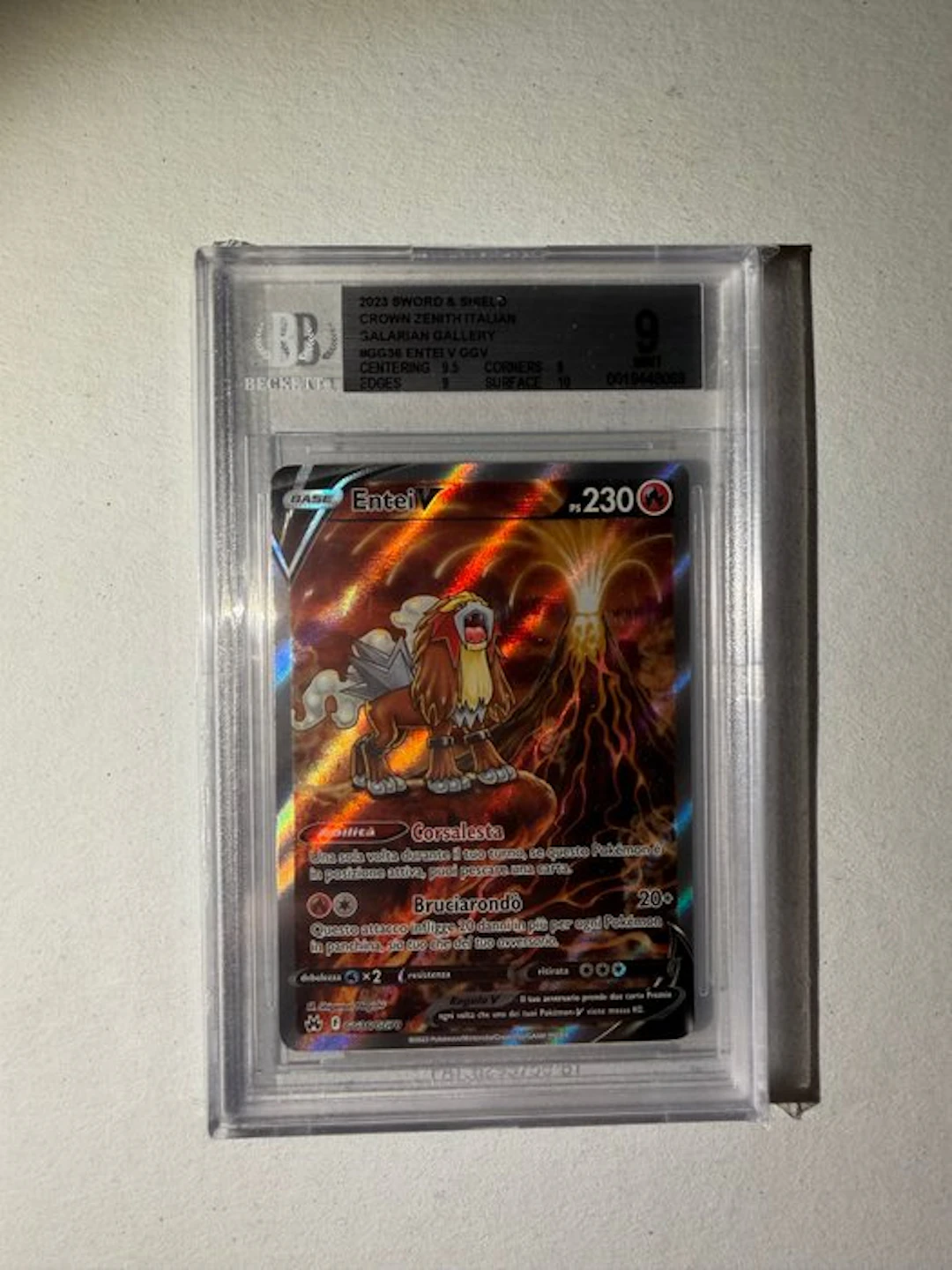 1 Graded card - Entei GG36/GG70 Foil