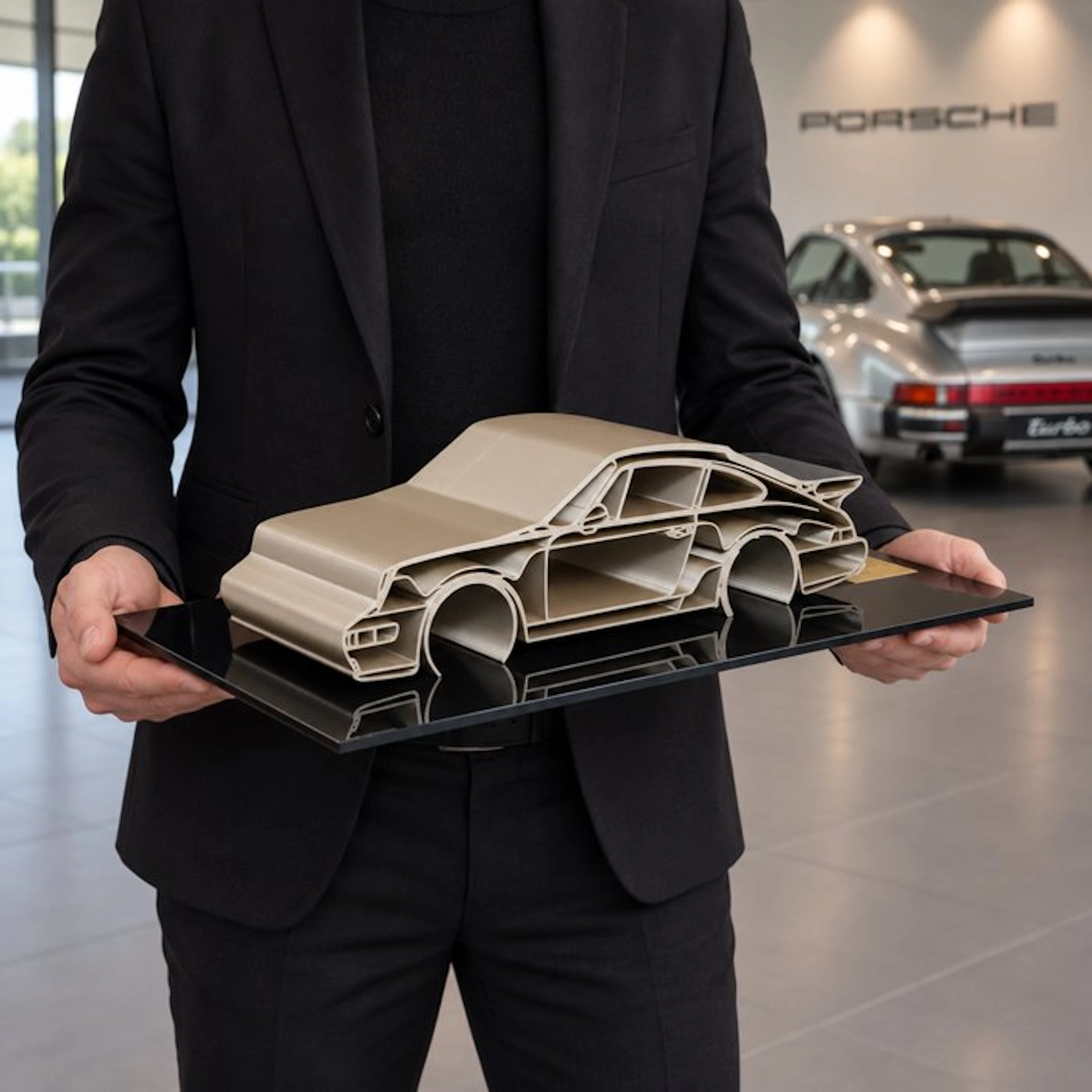 Porsche 911 / 930 TURBO - 1/12 Scale - XXL Car Sculpture...