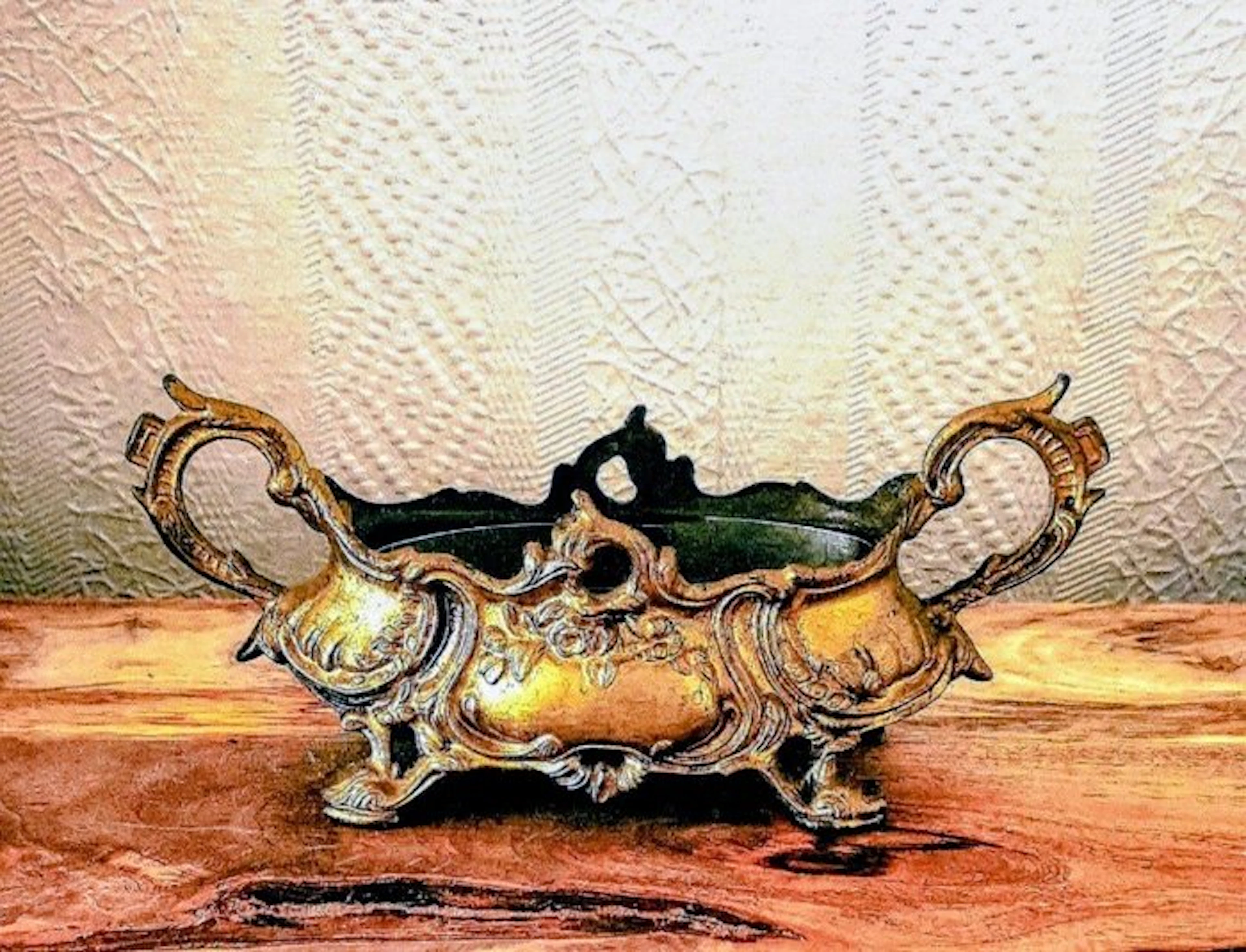 Jardinière - Brass - Jardinière rocaille