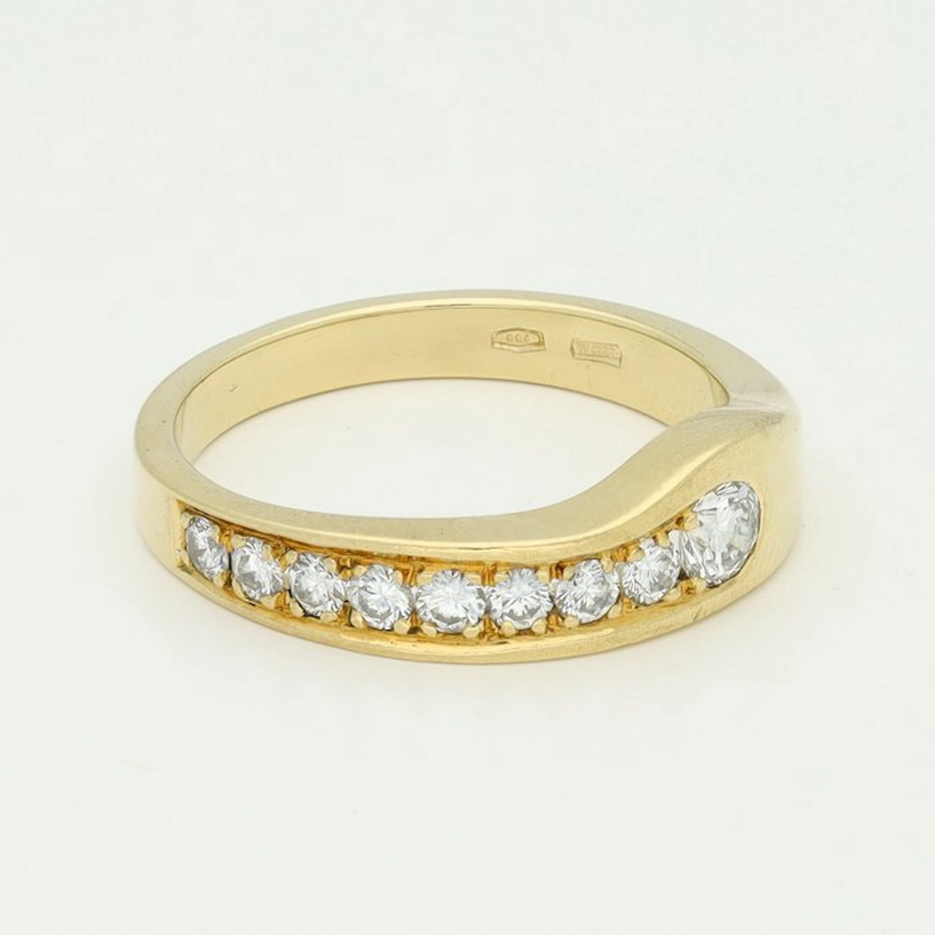 Ring - 18 kt. Yellow gold Diamond (Natural)