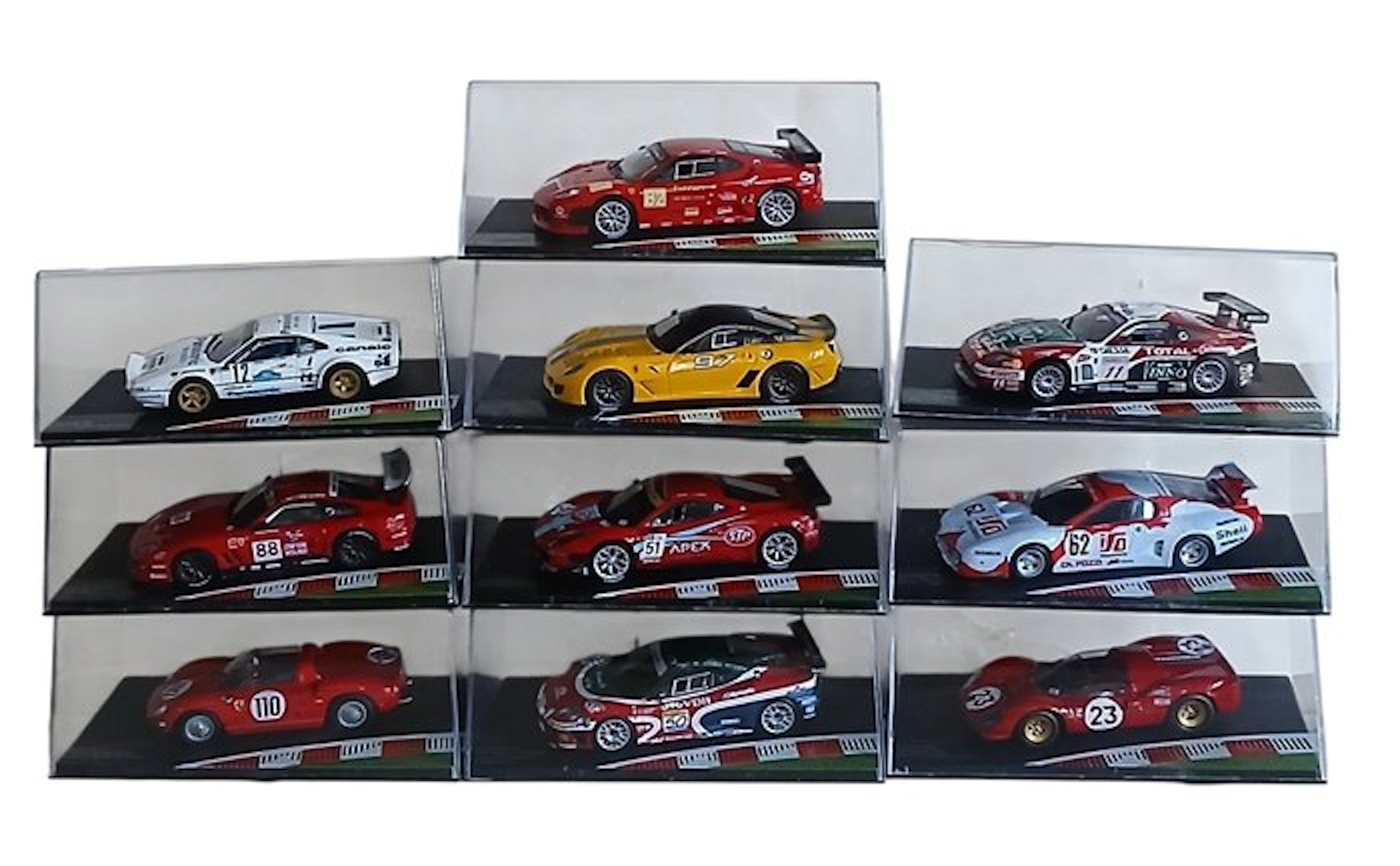IXO 1:43 - Model car (10) - Lotto 10 modelli "Ferrari Racing" - Ferrari Racing