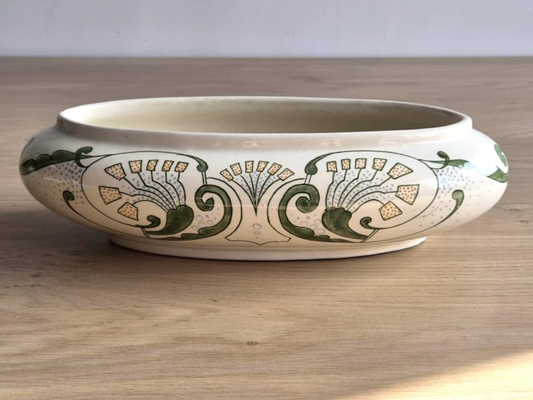 1915–1925 - Floraal 32 cm - Art Nouveau - Faiencefabriek...