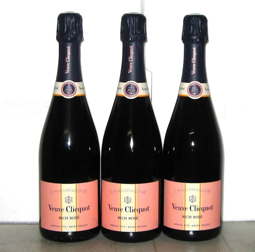 Veuve Clicquot, Rich Rosé - Champagne Rosé - 3 Bottles (0.75L)