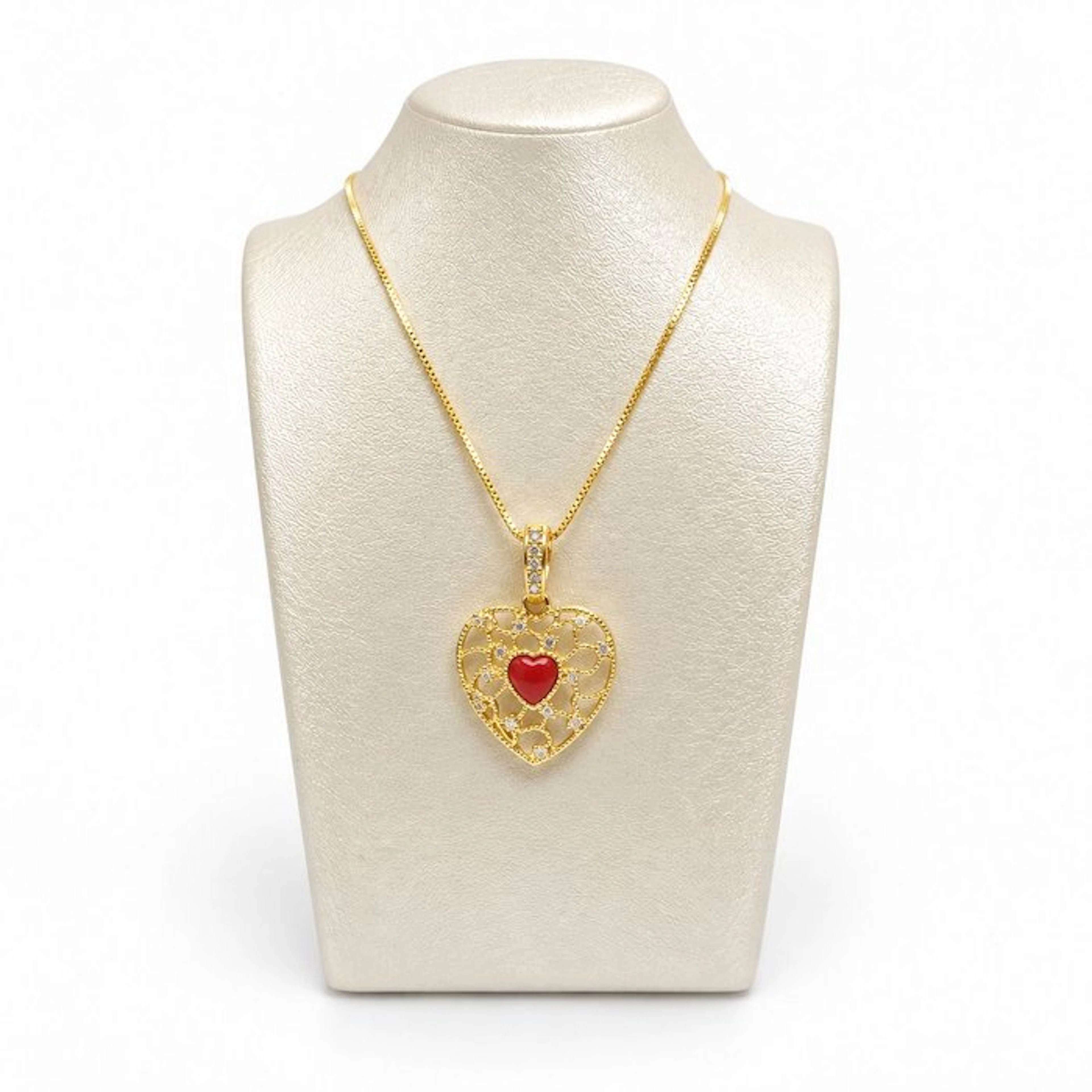 Coral - Sterling Silver 925 - Necklace with pendant - Italian craftsmanship