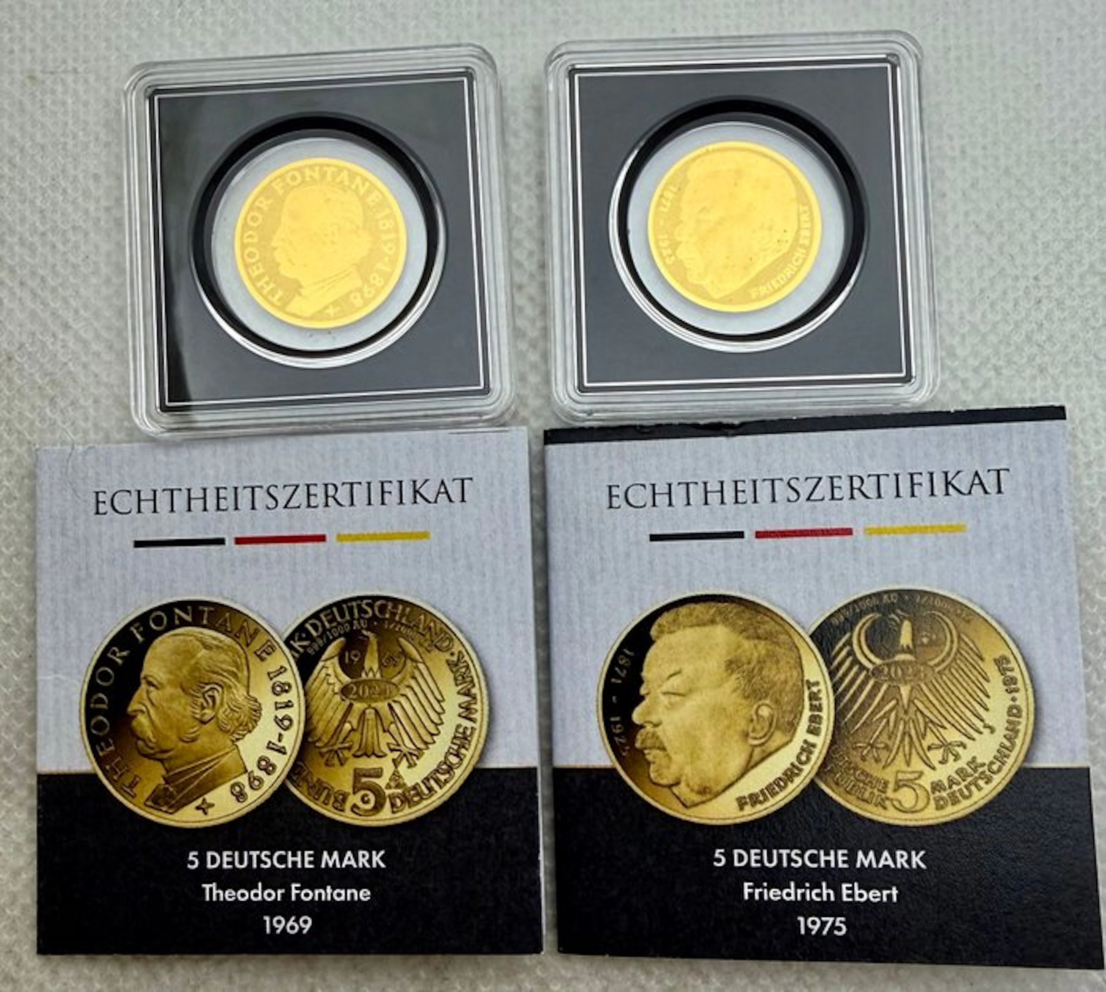 Germany. 3000 Francs 5+ 5 Mark , oro , 2 x 1 /1000 Oz (No reserve price)
