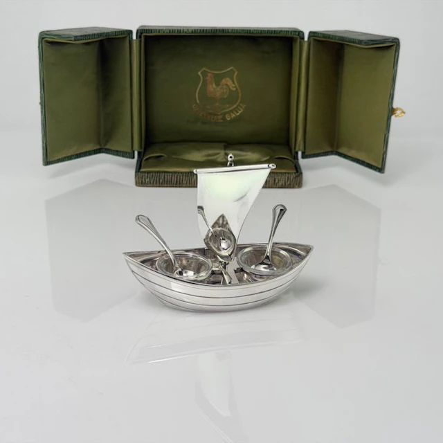 Orfèvrerie Gallia - Christofle - Salt and pepper...