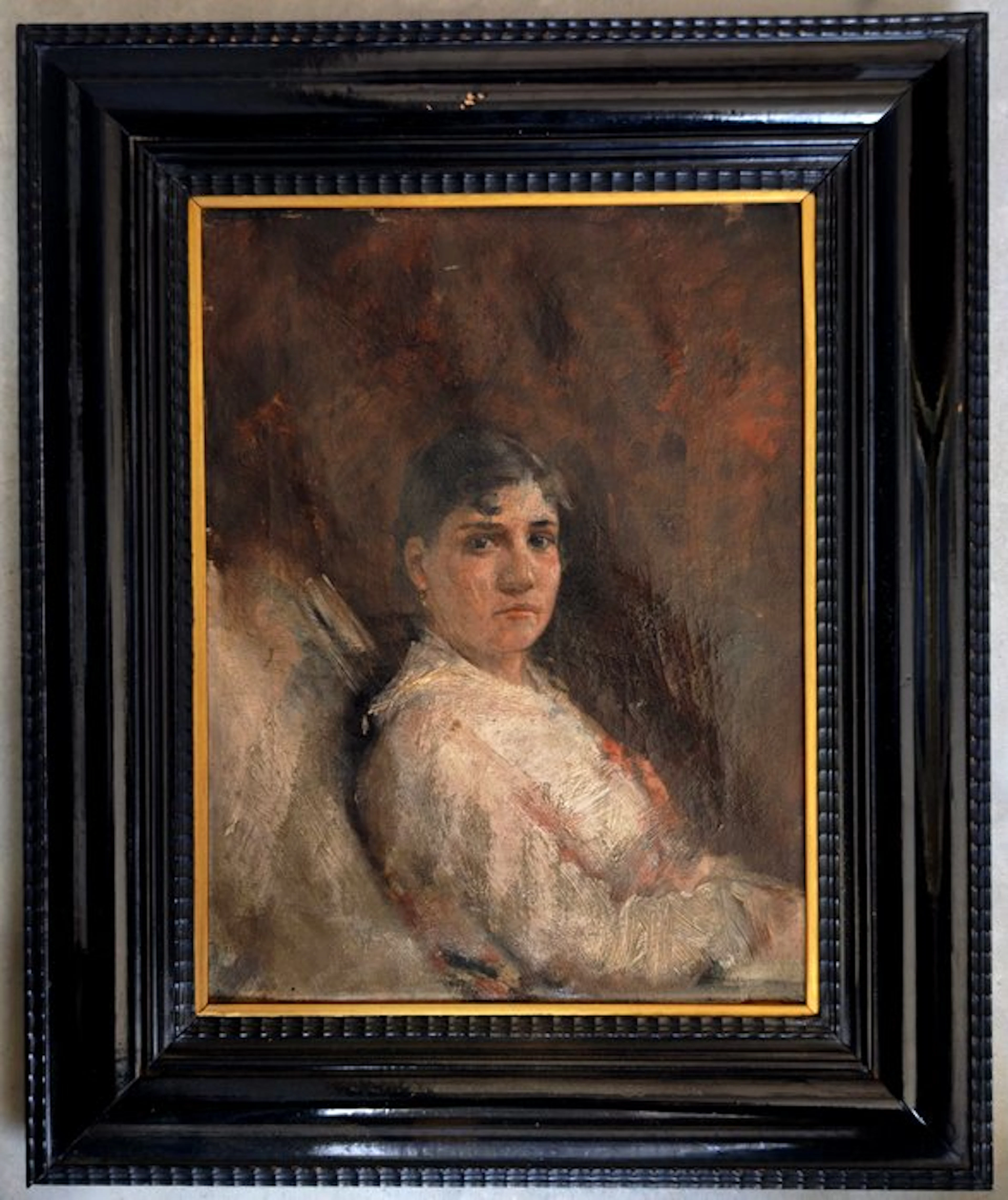 École française (XIX) - Portrait de jeune femme