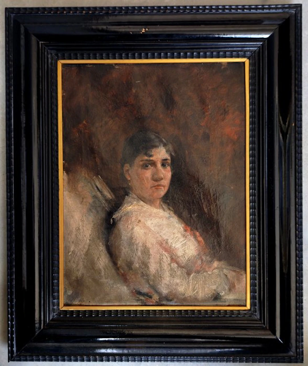 École française (XIX) - Portrait de jeune femme