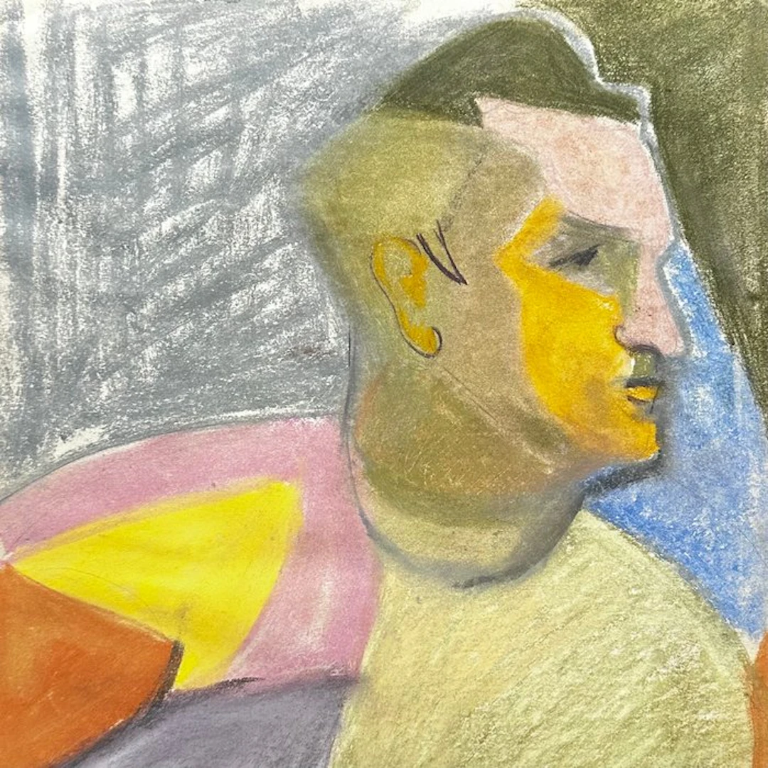 European school (XX) - Portrait d’homme cubiste - NO RESERVE