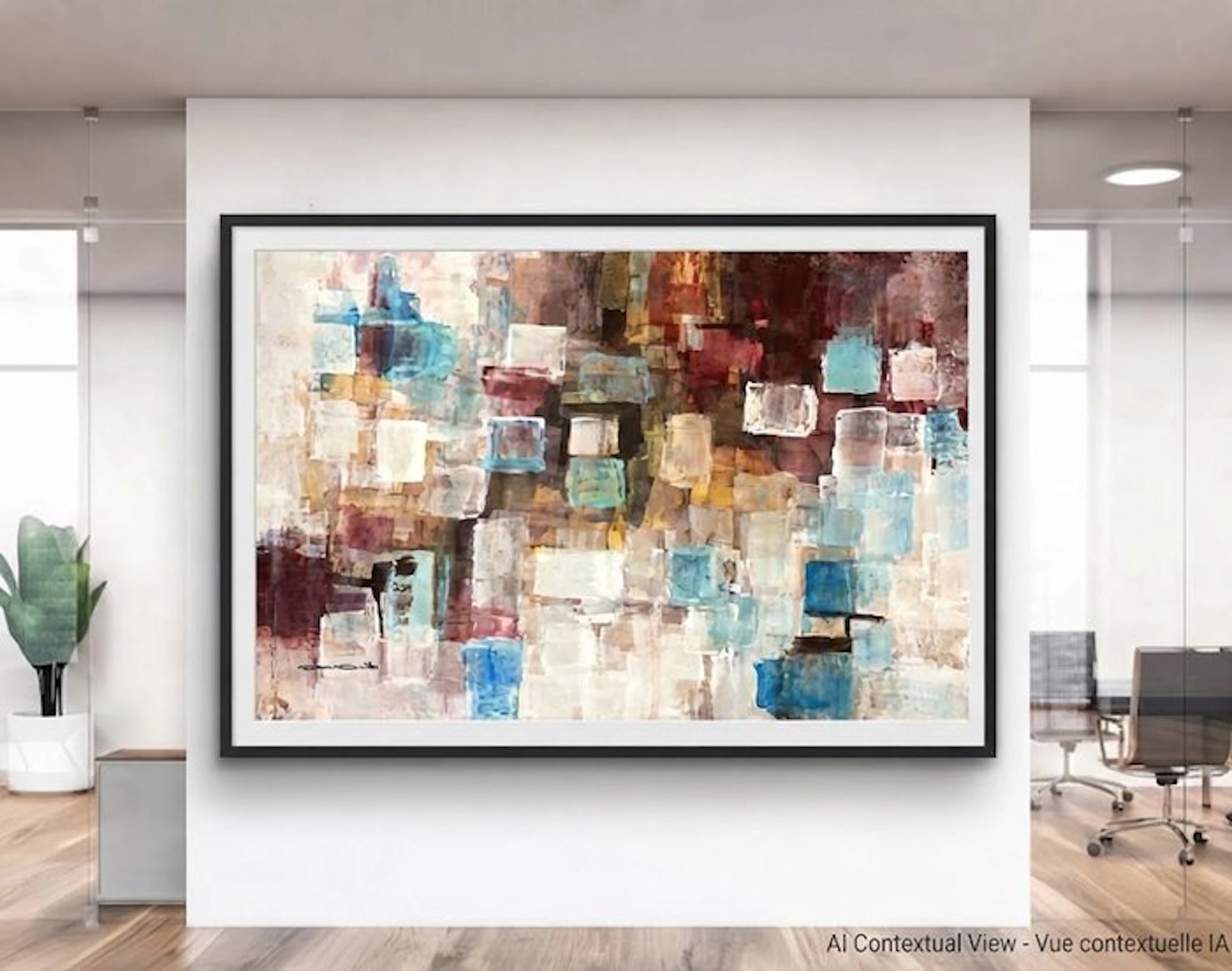 Dam Domido - NO RESERVE PRICE - Reflets aquatiques - 150 x 100 cm