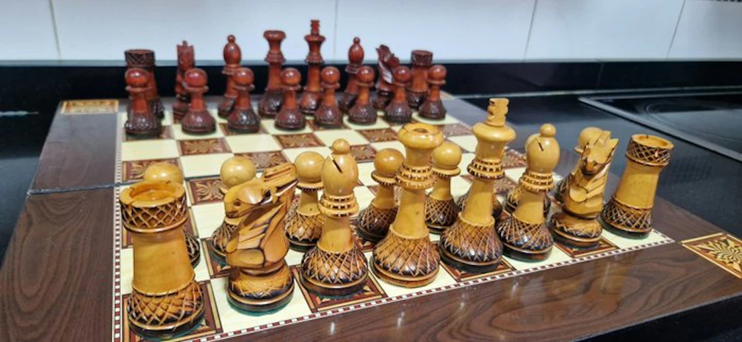 Chess set - Gran ajedrez de madera de calidad - Boxwood wood (pieces)