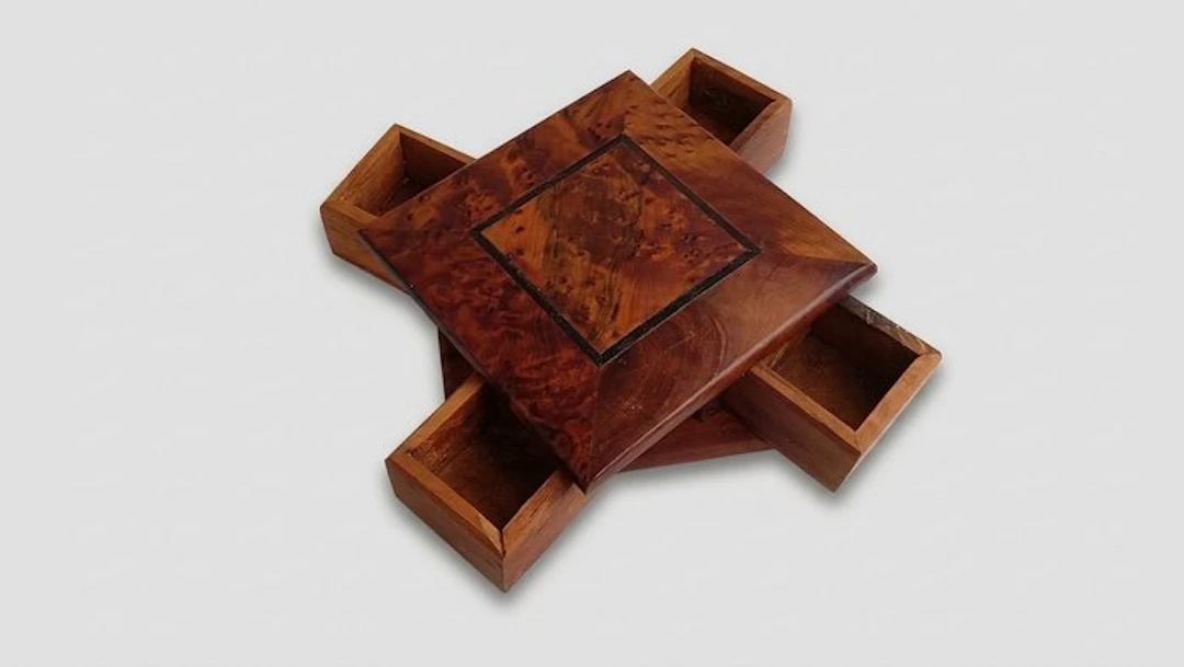 Fabrication Artisanale - Jewellery box - Thuya - Magic box
