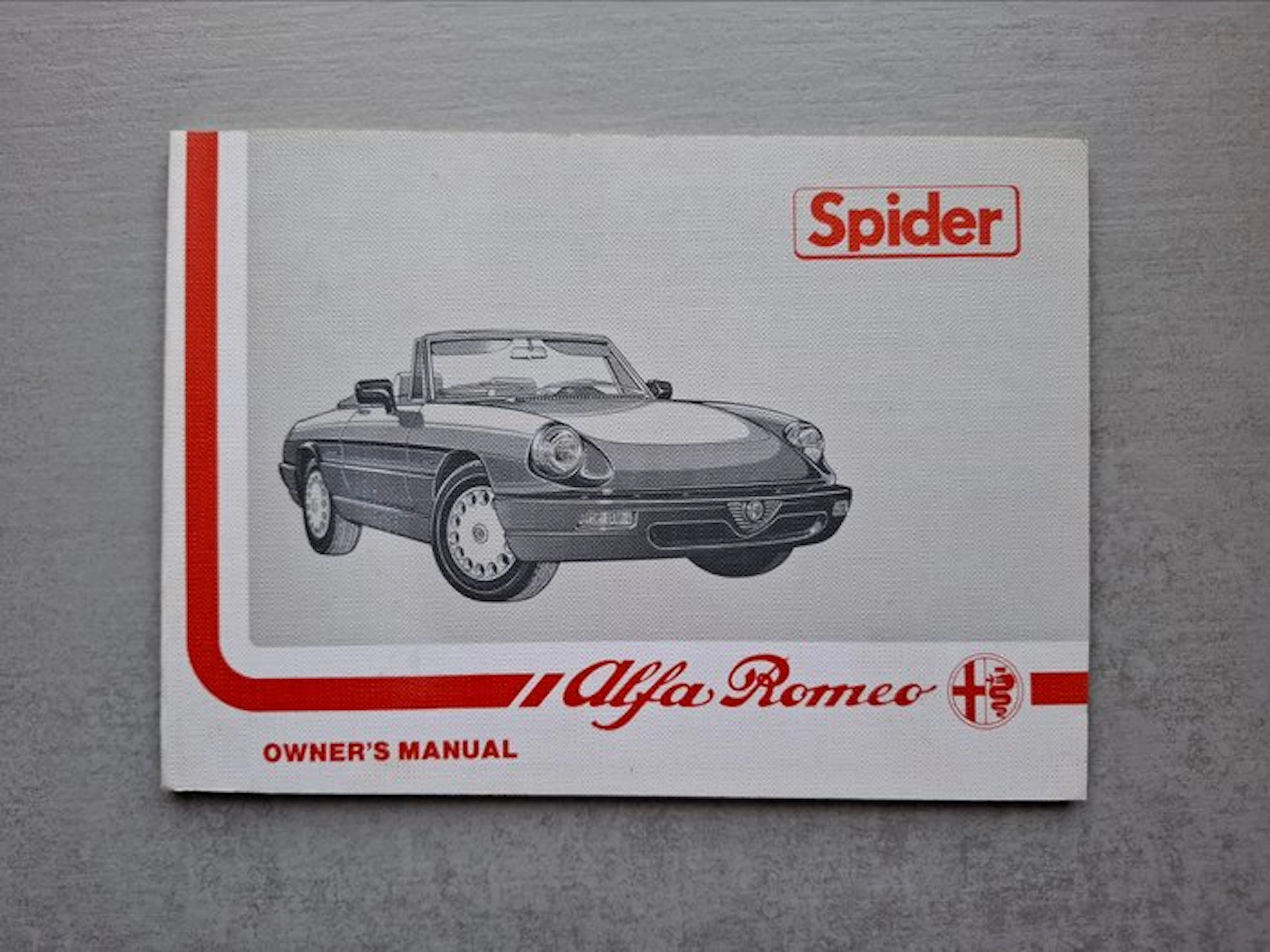 Manual - Alfa Romeo - Spider - 1989