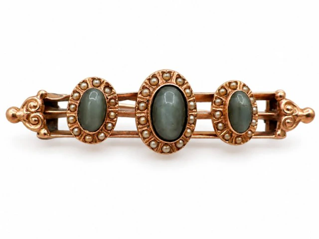Brooch - 14 kt. Yellow gold