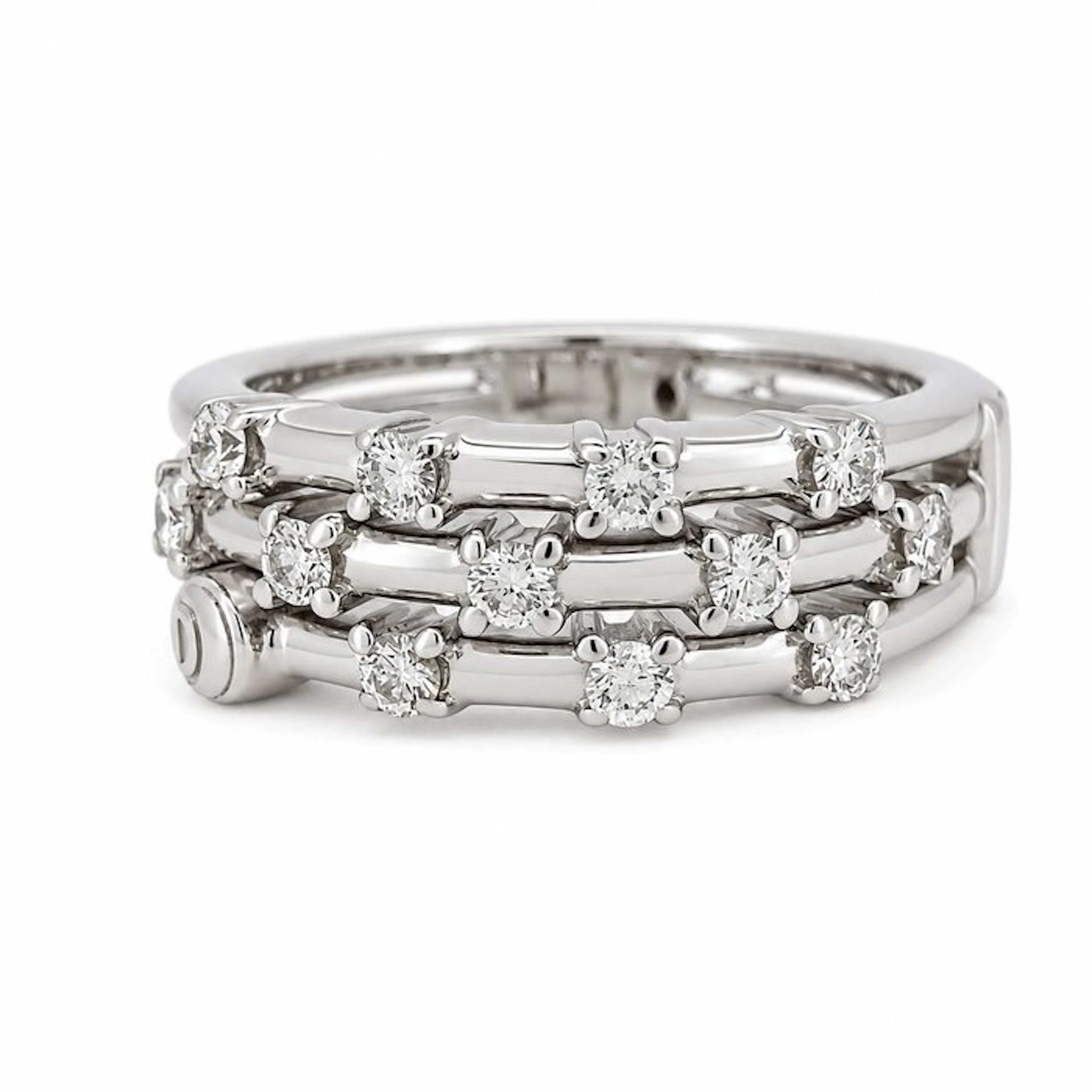 Damiani - Ring - 18 kt. White gold - 0.36ct. tw. Diamond (Natural) - Diamond