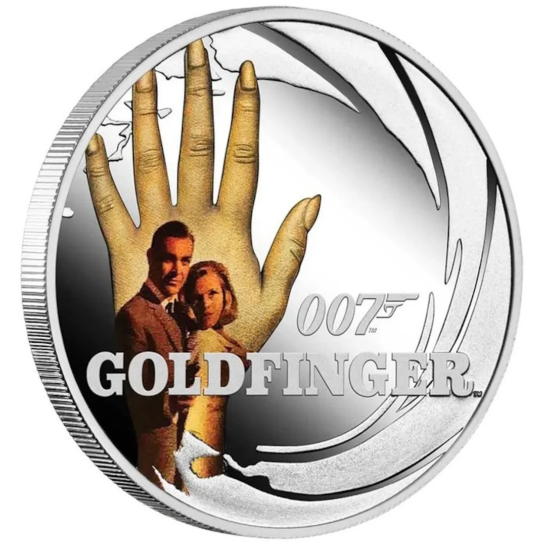 Tuvalu. 50 Cents 2021 James Bond 007 - Goldfinger .9999...