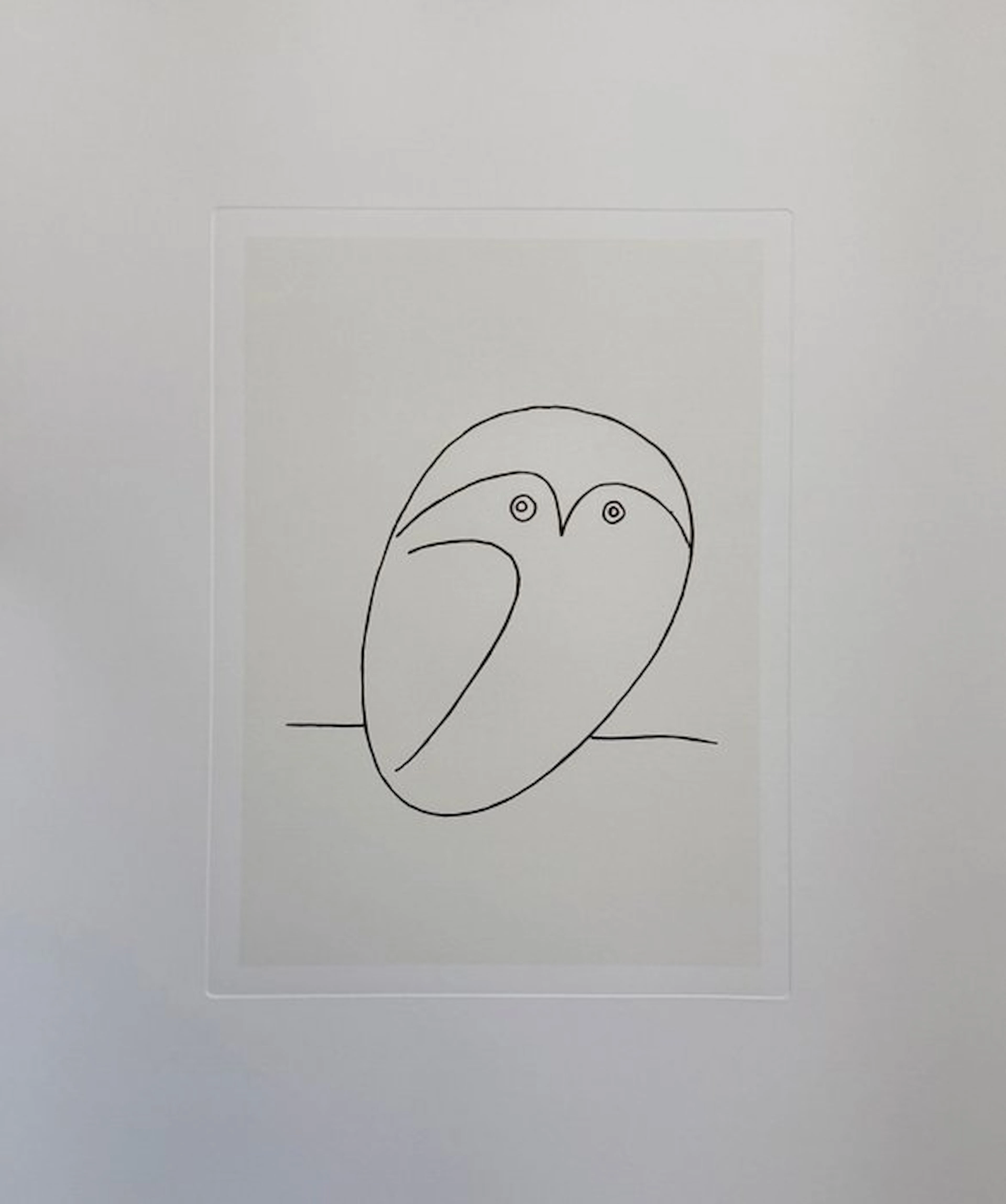 Pablo Picasso (1881-1973) - “Le hibou, 1949”. - 60 x 50 cm.
