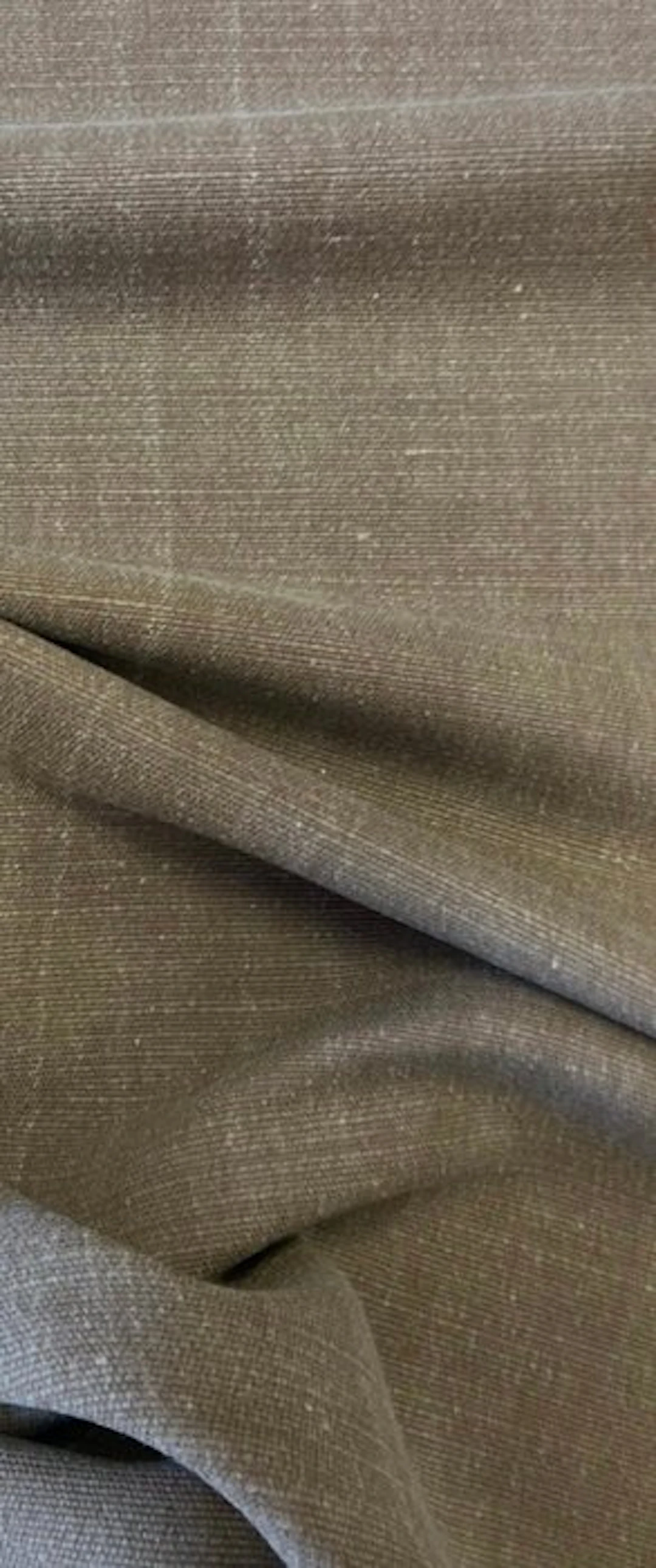 1718★ Linen and cotton fabric in warm taupe