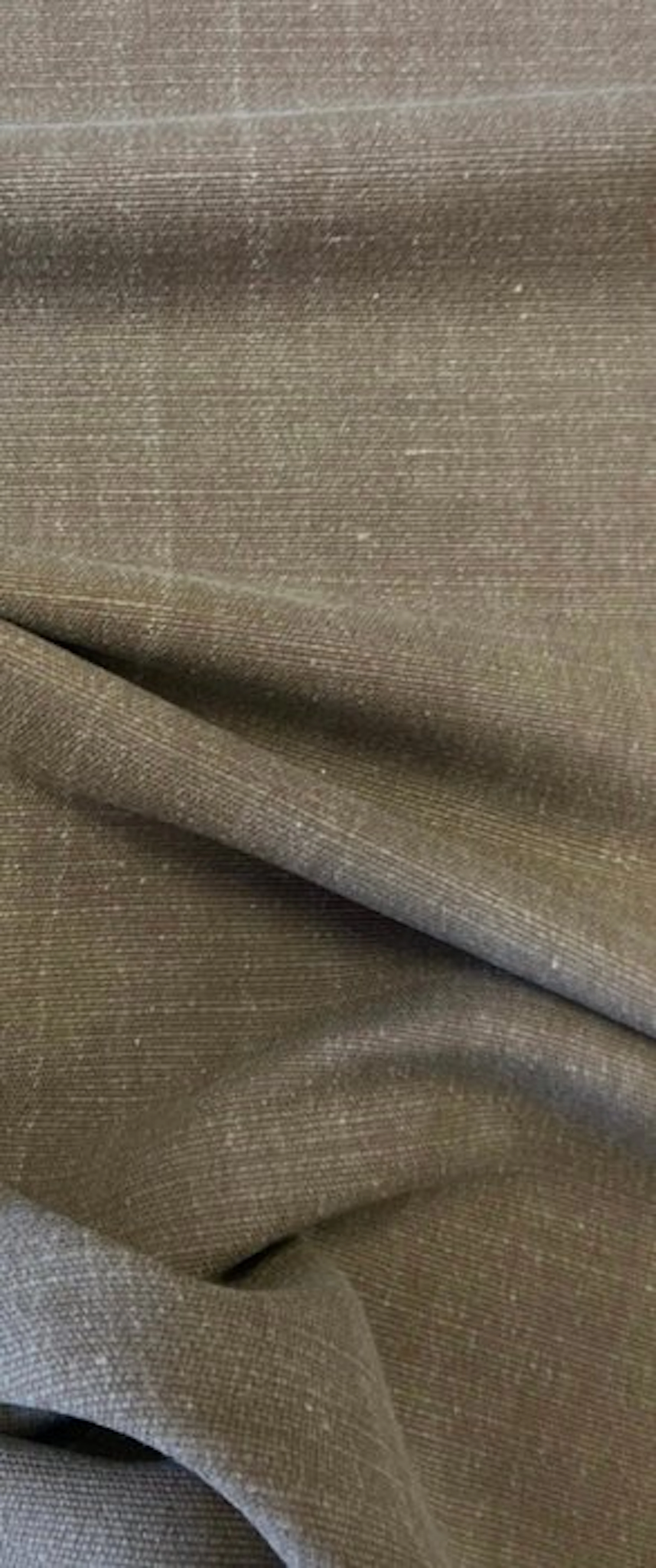 1718★ Linen and cotton fabric in warm taupe