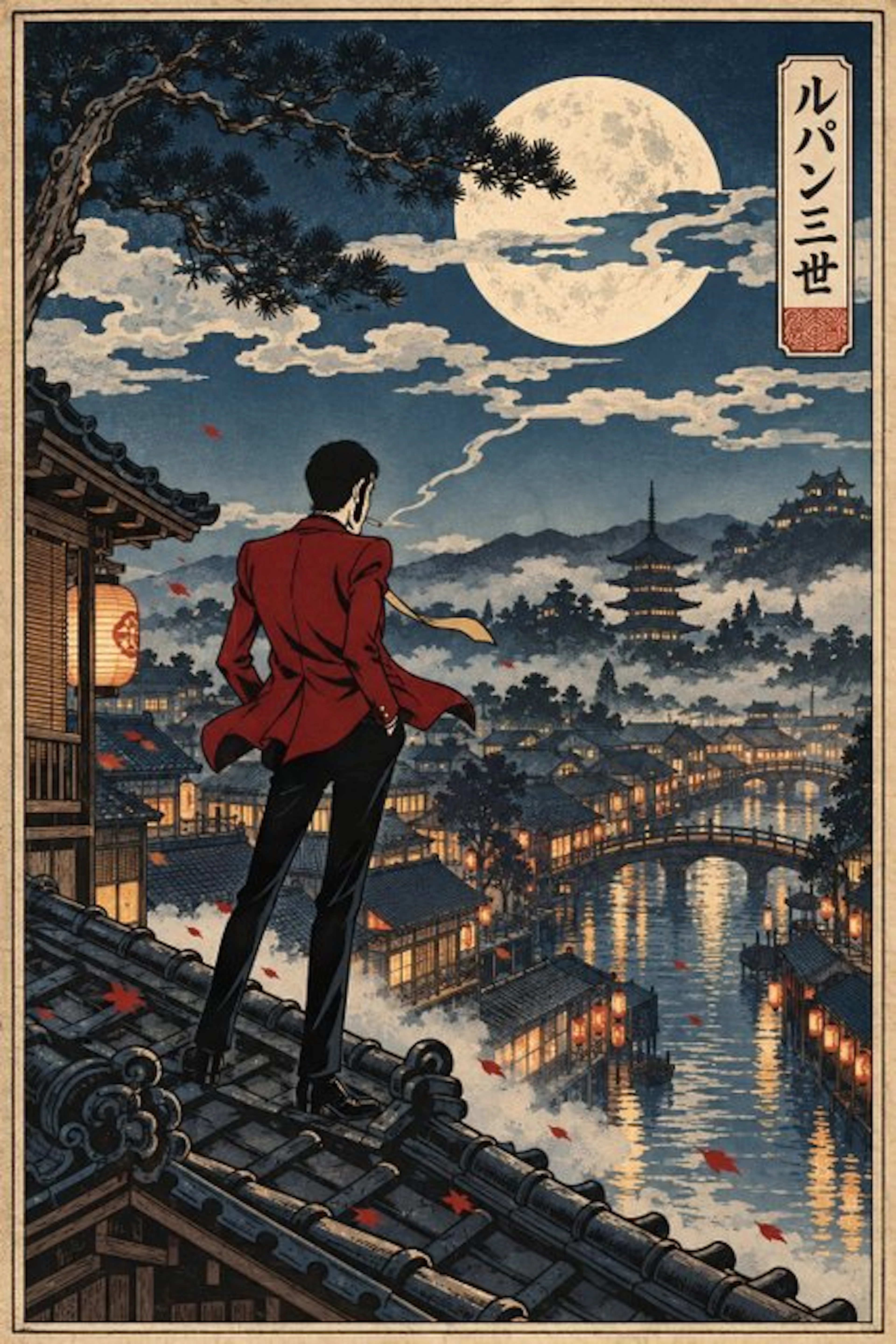 MEDSAN - Lupin III Moonlit Rooftop (月夜の屋根のルパン三世) - UNIQUE WORK