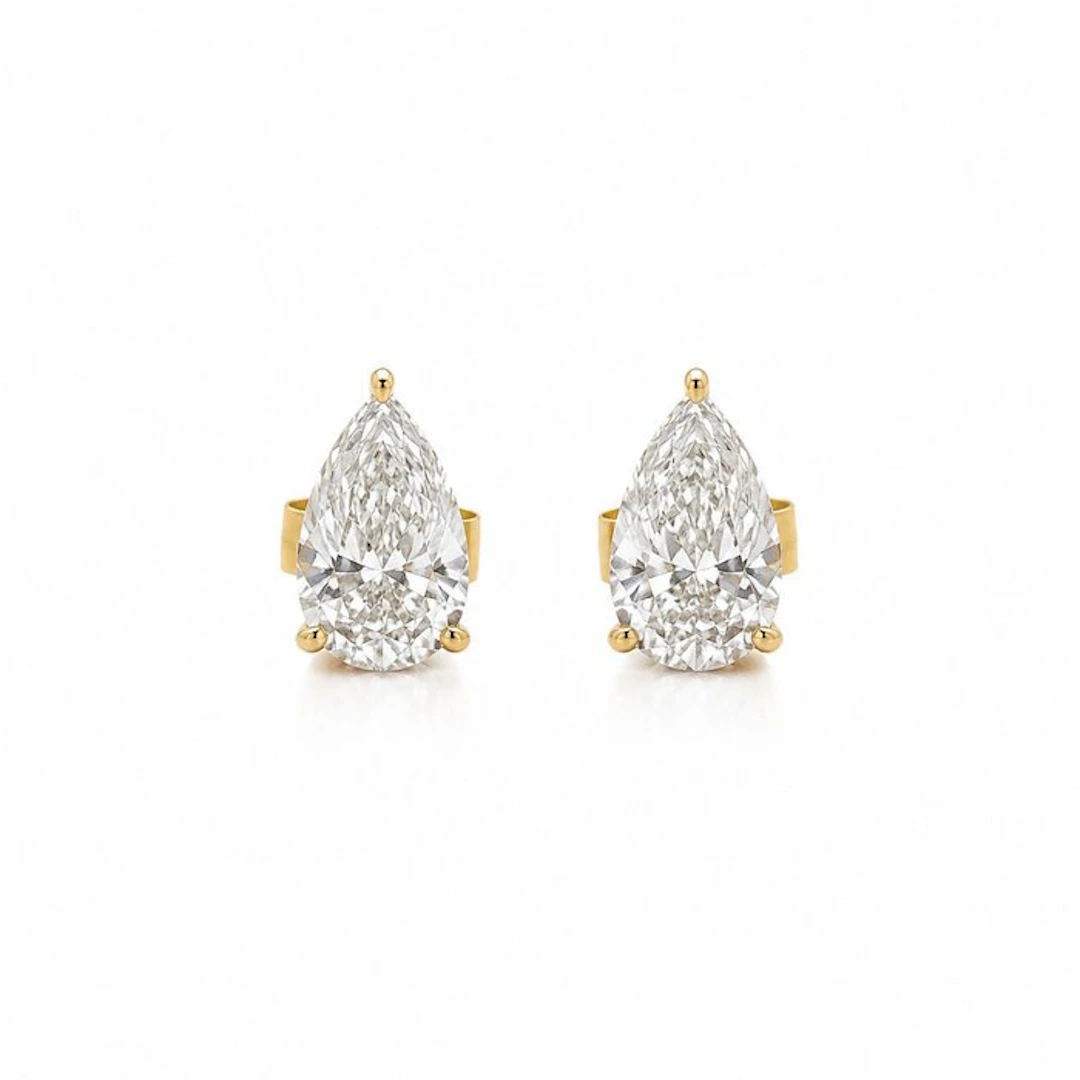 No reserve price - Earrings - 14 kt