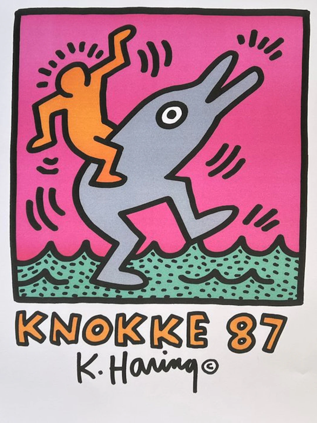 Keith Haring - Casino Knokke 87 - 1980s