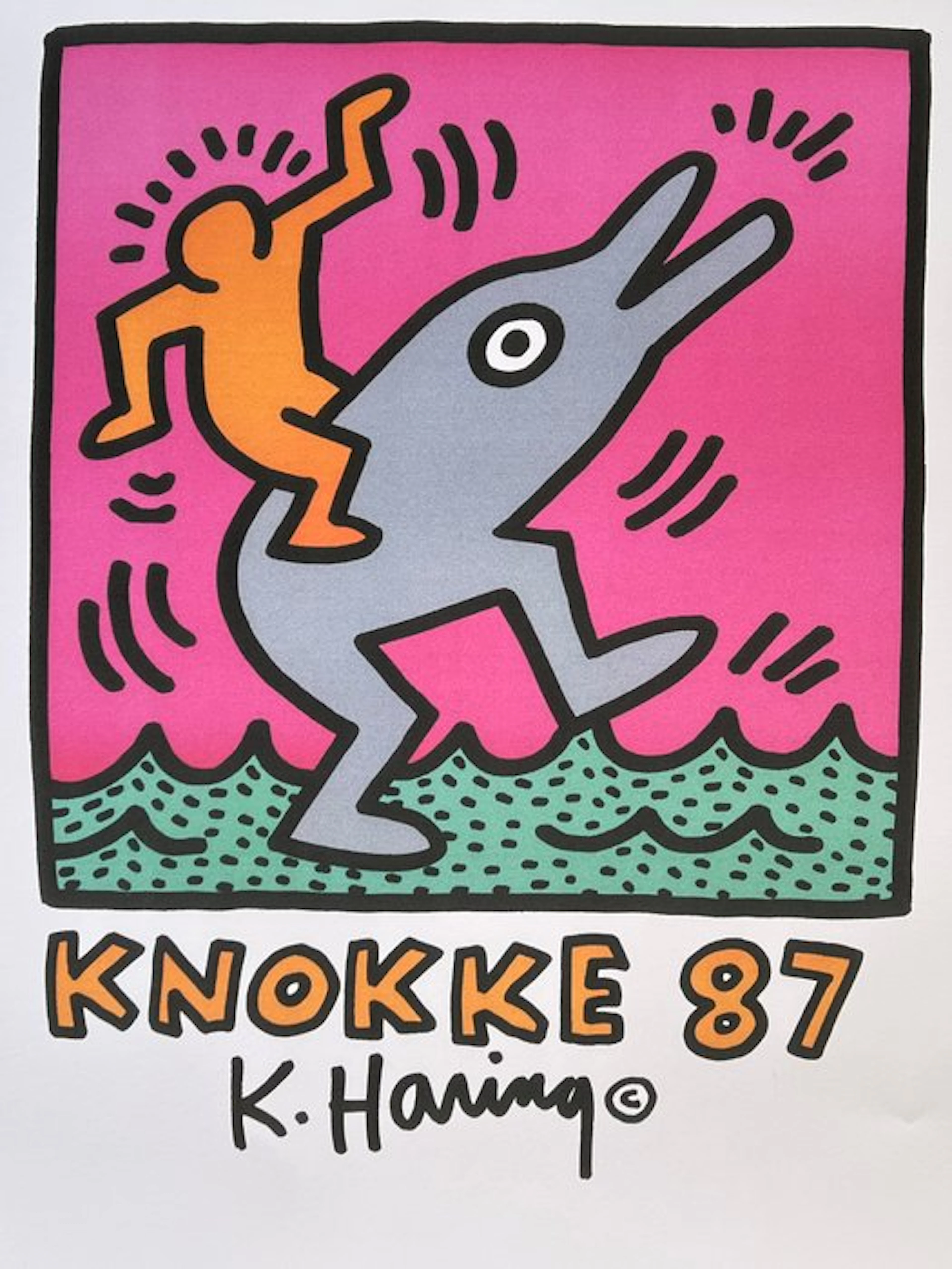 Keith Haring - Casino Knokke 87 - 1980s