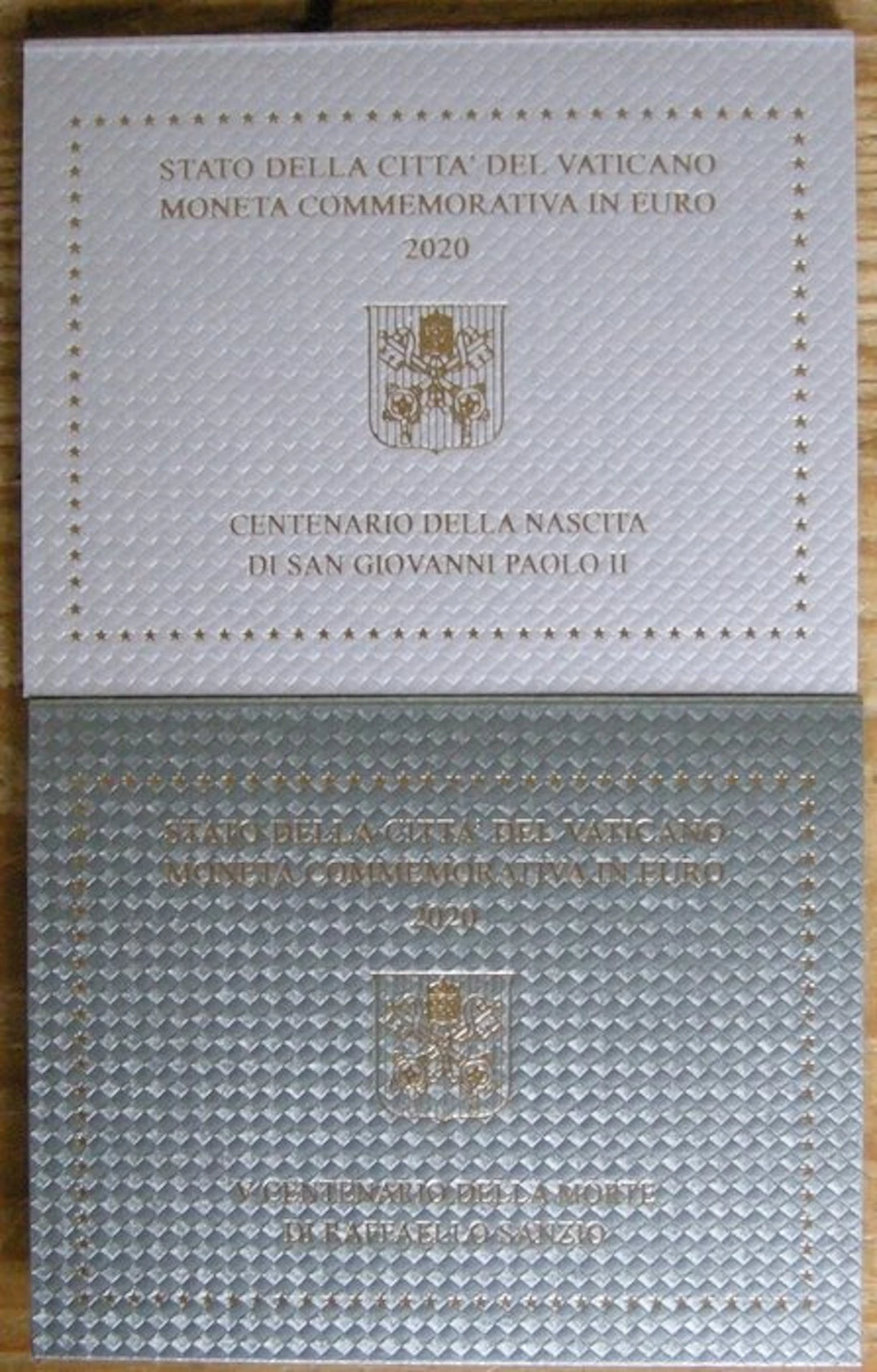 Vatican. 2 Euro 2020 "Raffaello Sanzio" + "Giovanni Paolo...