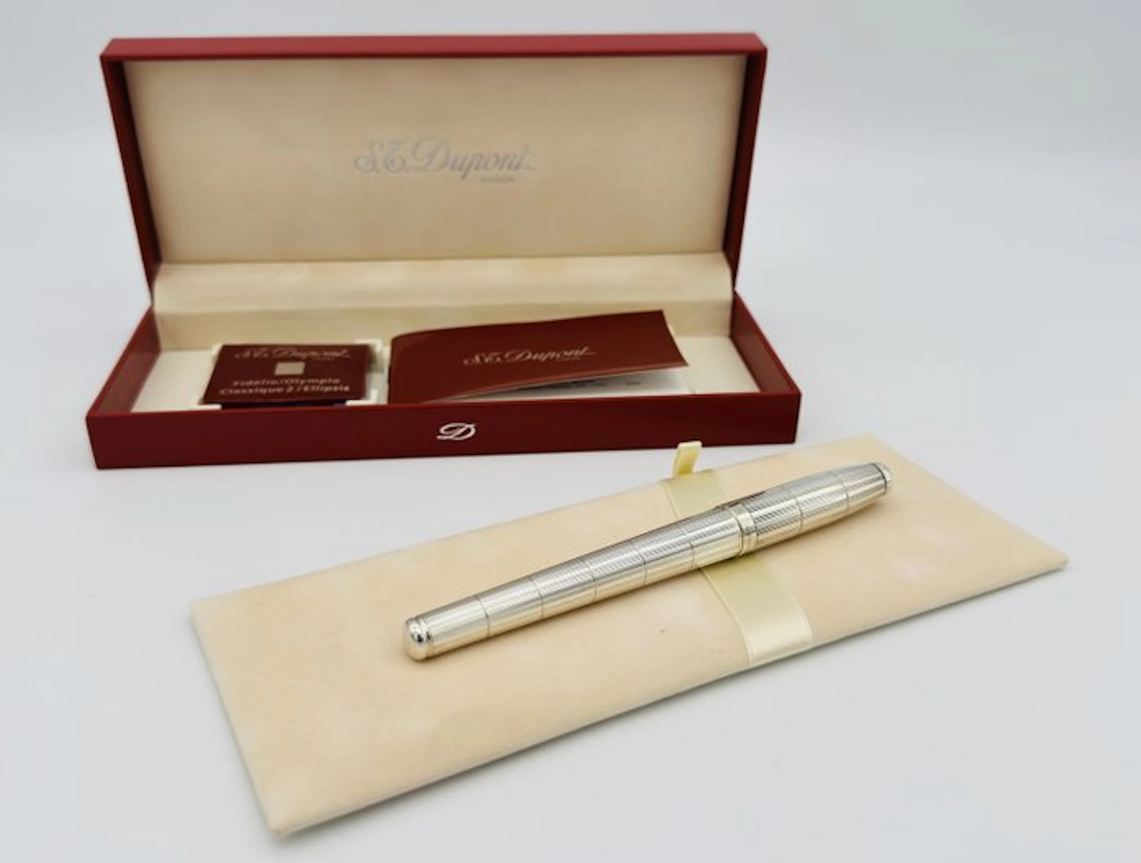 S.T. Dupont - Fidelio – Lignes Recoupées Silver Plated –...