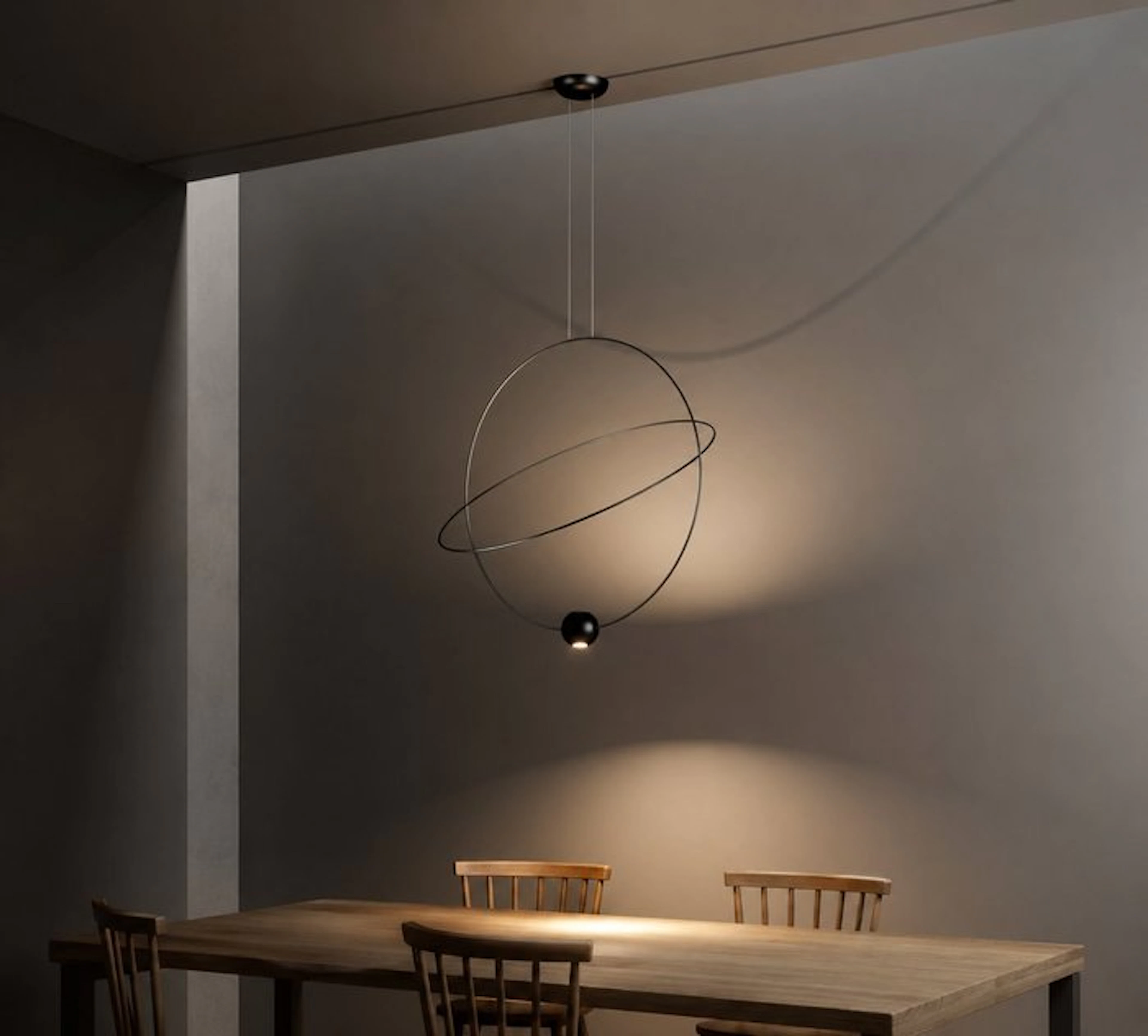 Lodes - Nika Zupanc - Hanging lamp - Elara - Steel
