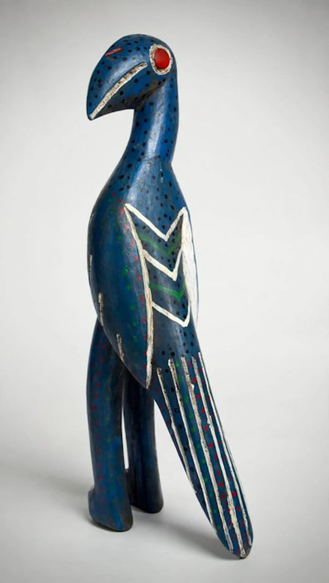 Grand oiseau stylisé Dagari / Lobi - Sculpture - Burkina Faso (No