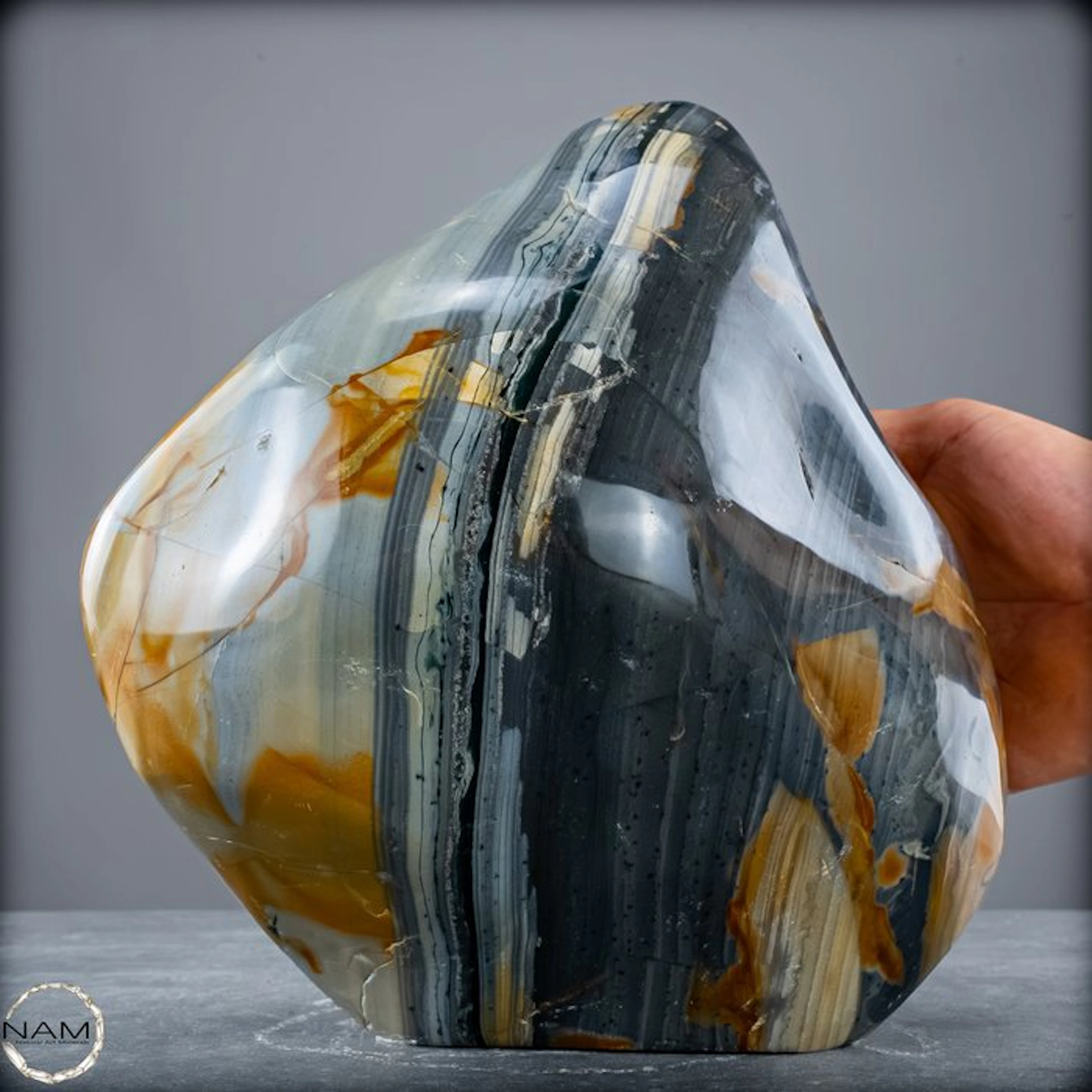 Natural Very Artistic Polychrome Jasper Freeform- 6834.44 g