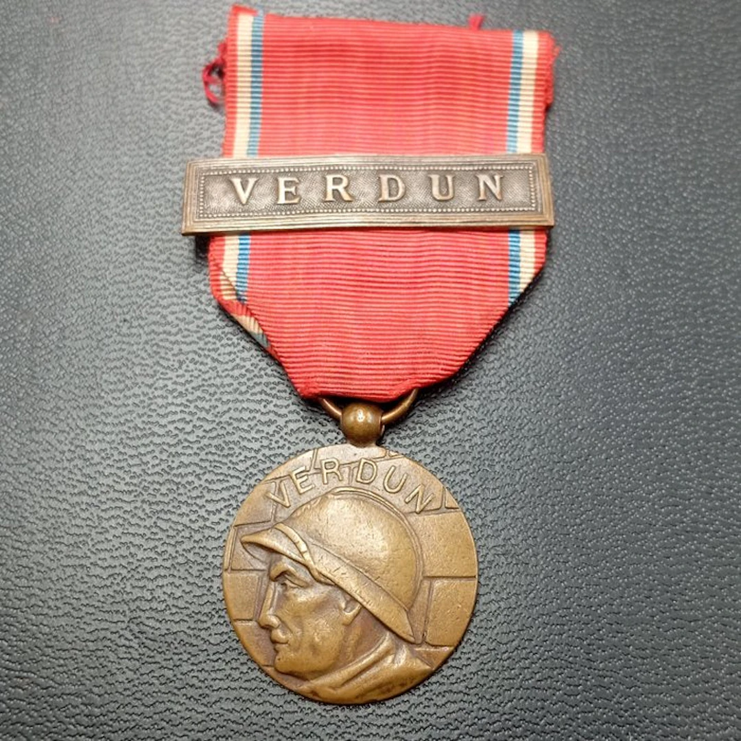 France - Medal - Médaille française de la bataille de Verdun 1916 14/18 - 1918