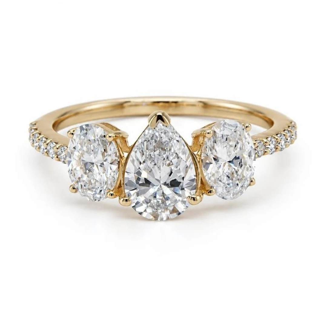 No reserve price - Ring - 14 kt