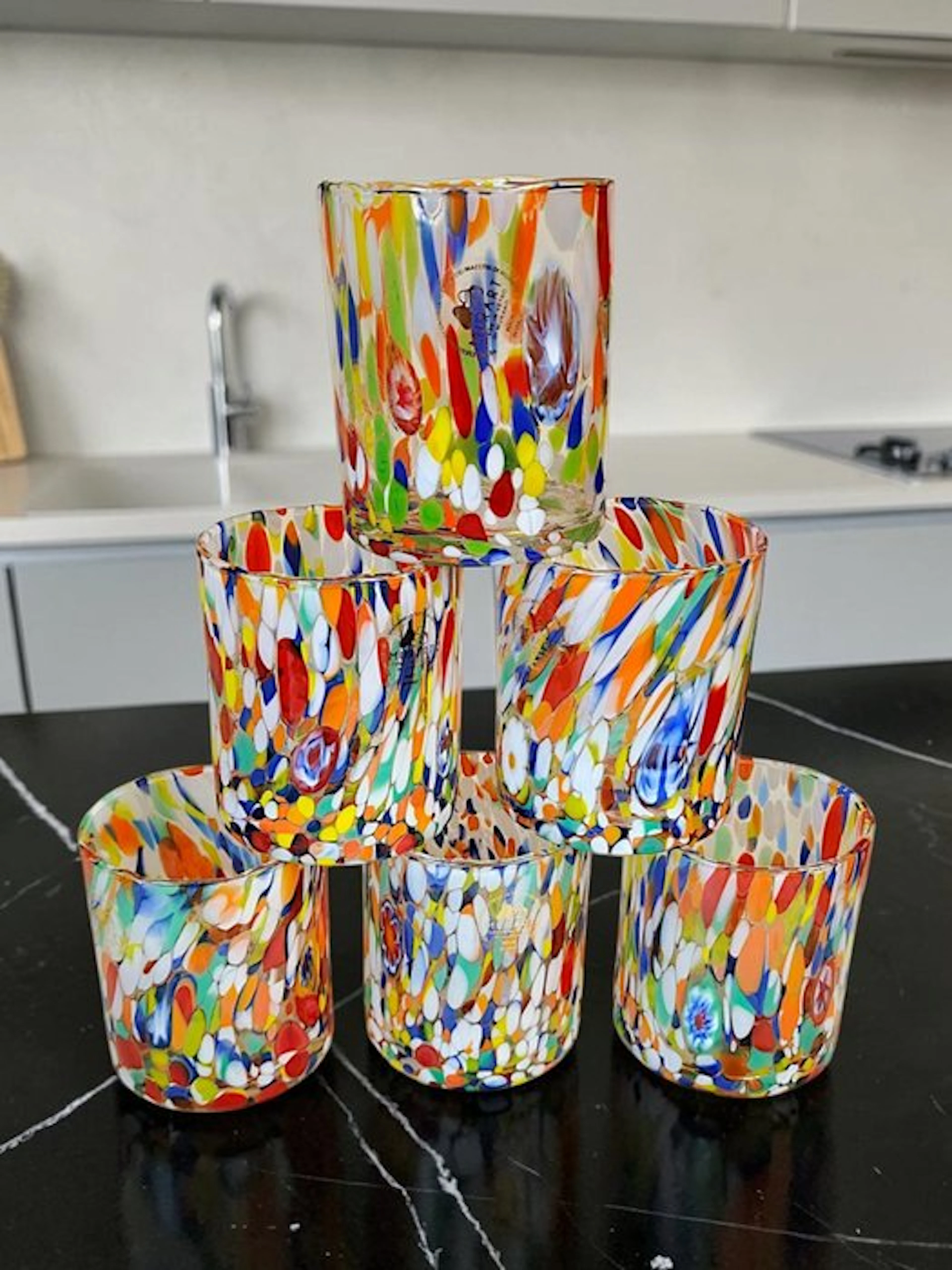 MurArt - MurArt - Drinking set (6) - Glass - Murrine