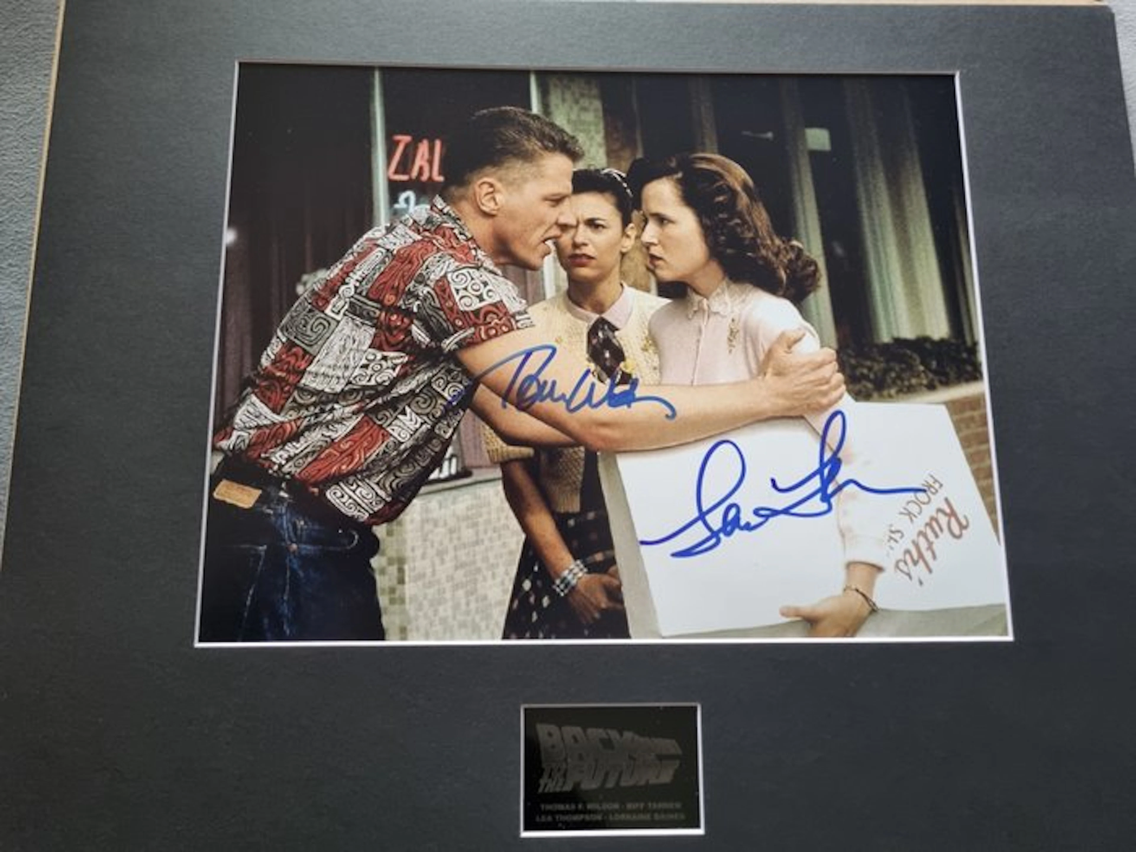 Back to the Future - Signed by Tom Wilson & Lea Thompson - Autograph COA