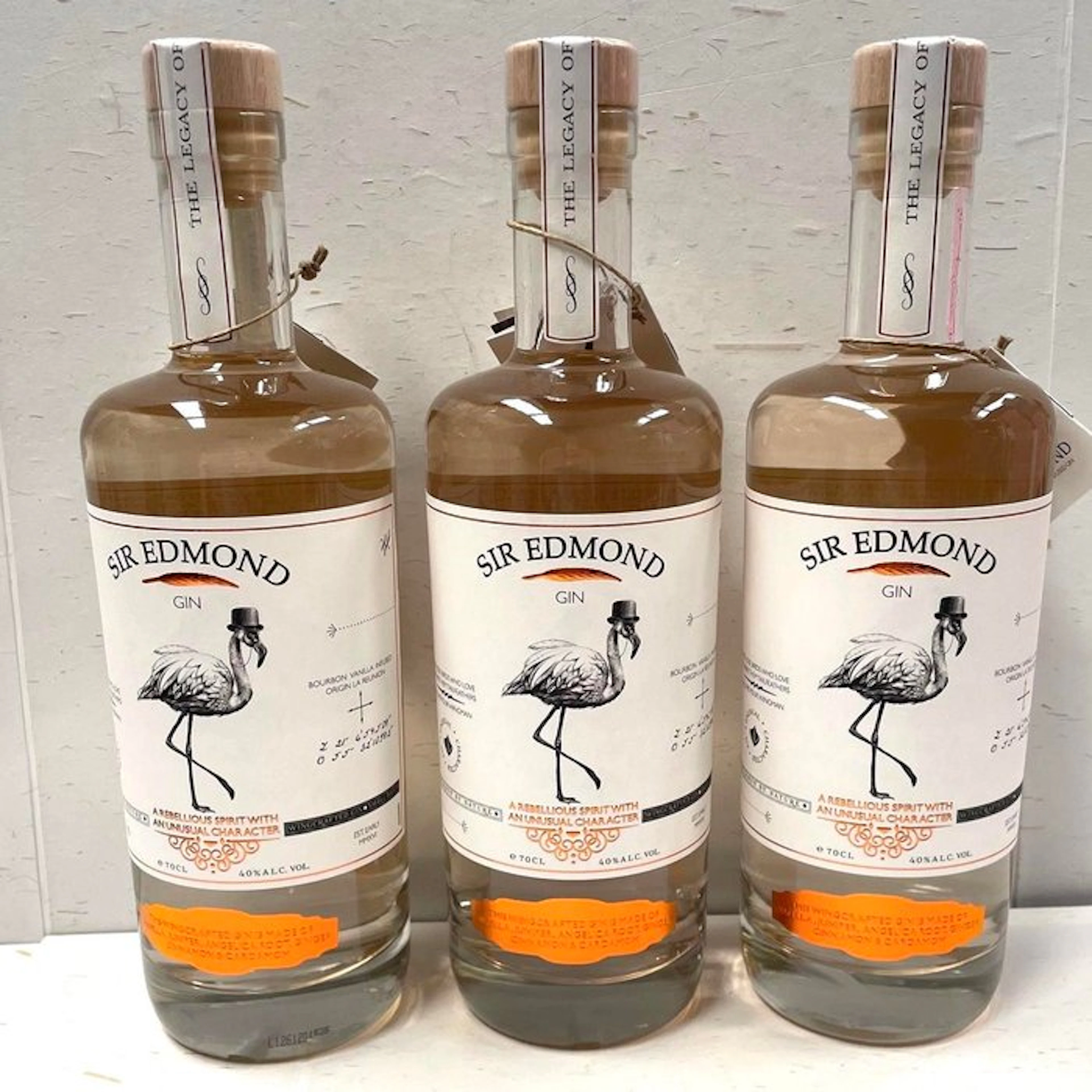 Sir Edmond - Bourbon Vanilla Infused Gin - 70cl - 3 bottles