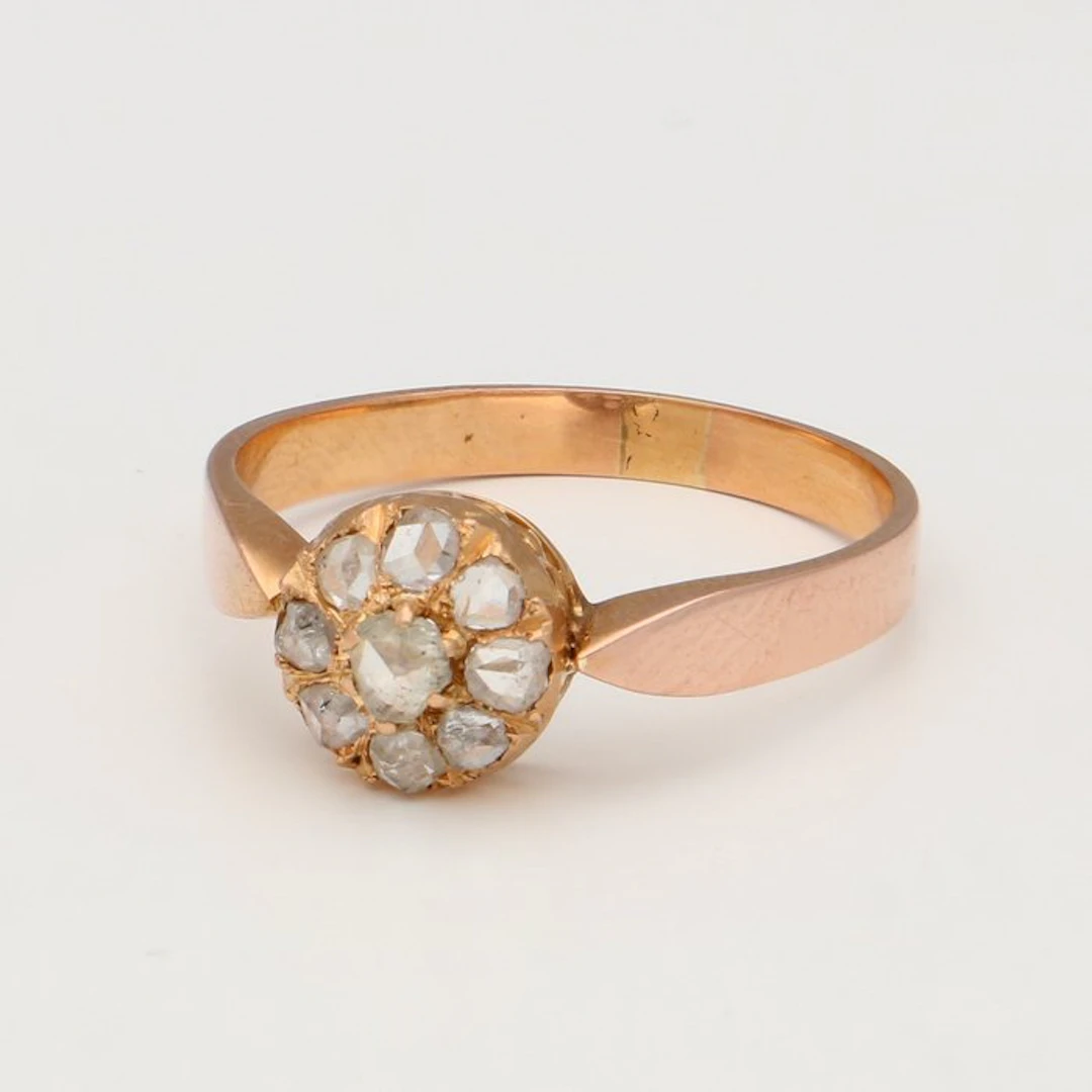 Ring - 18 kt. Rose gold - Diamond