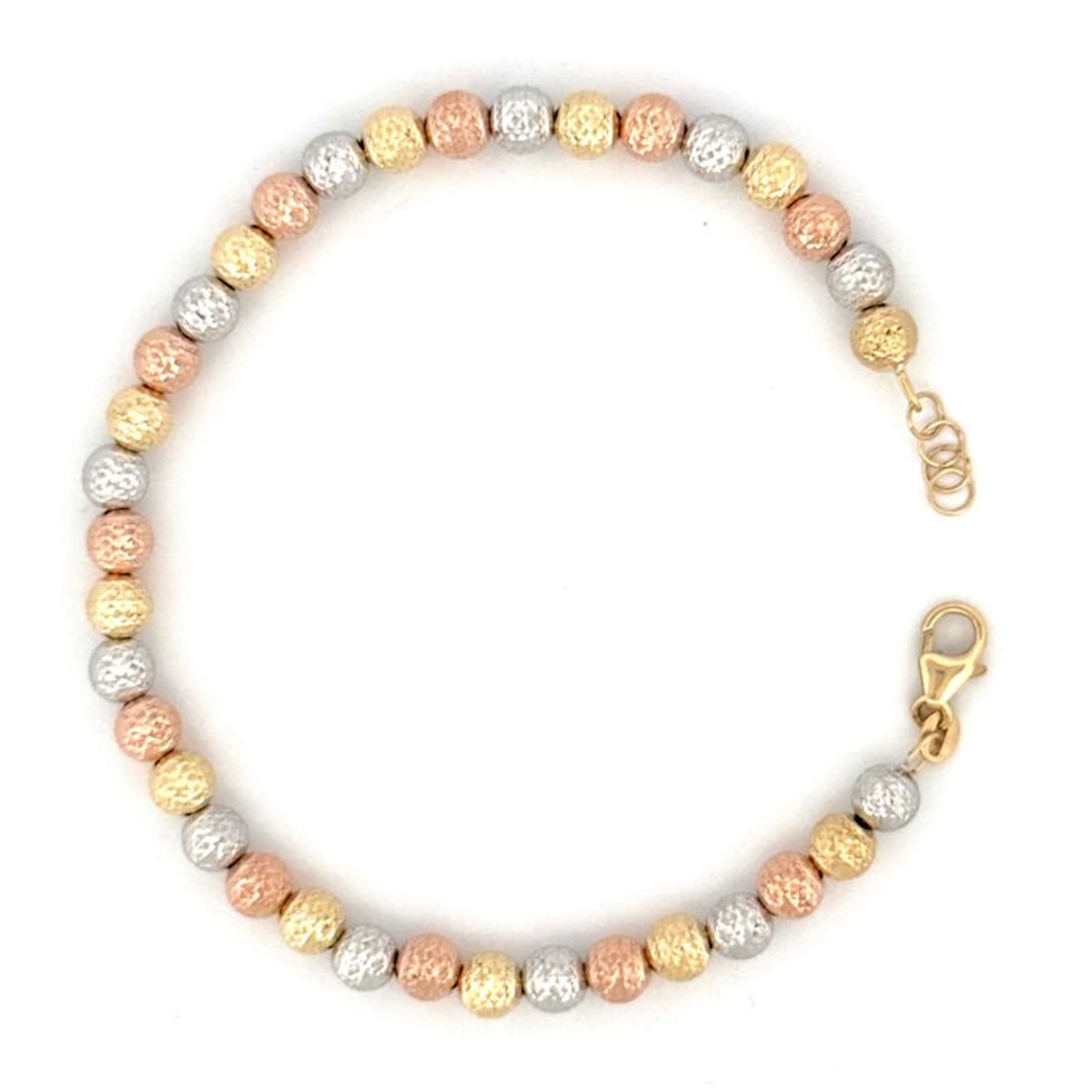 Bracelet - 18 kt. White gold, Yellow gold, Rose gold - Gold Art
