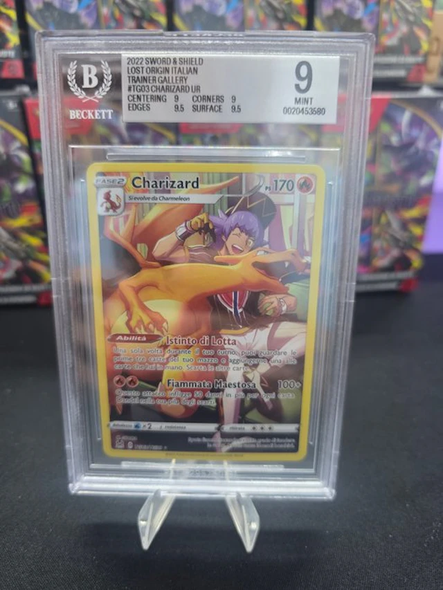 Pokémon - 1 Graded card - Charizard TG03 Full art