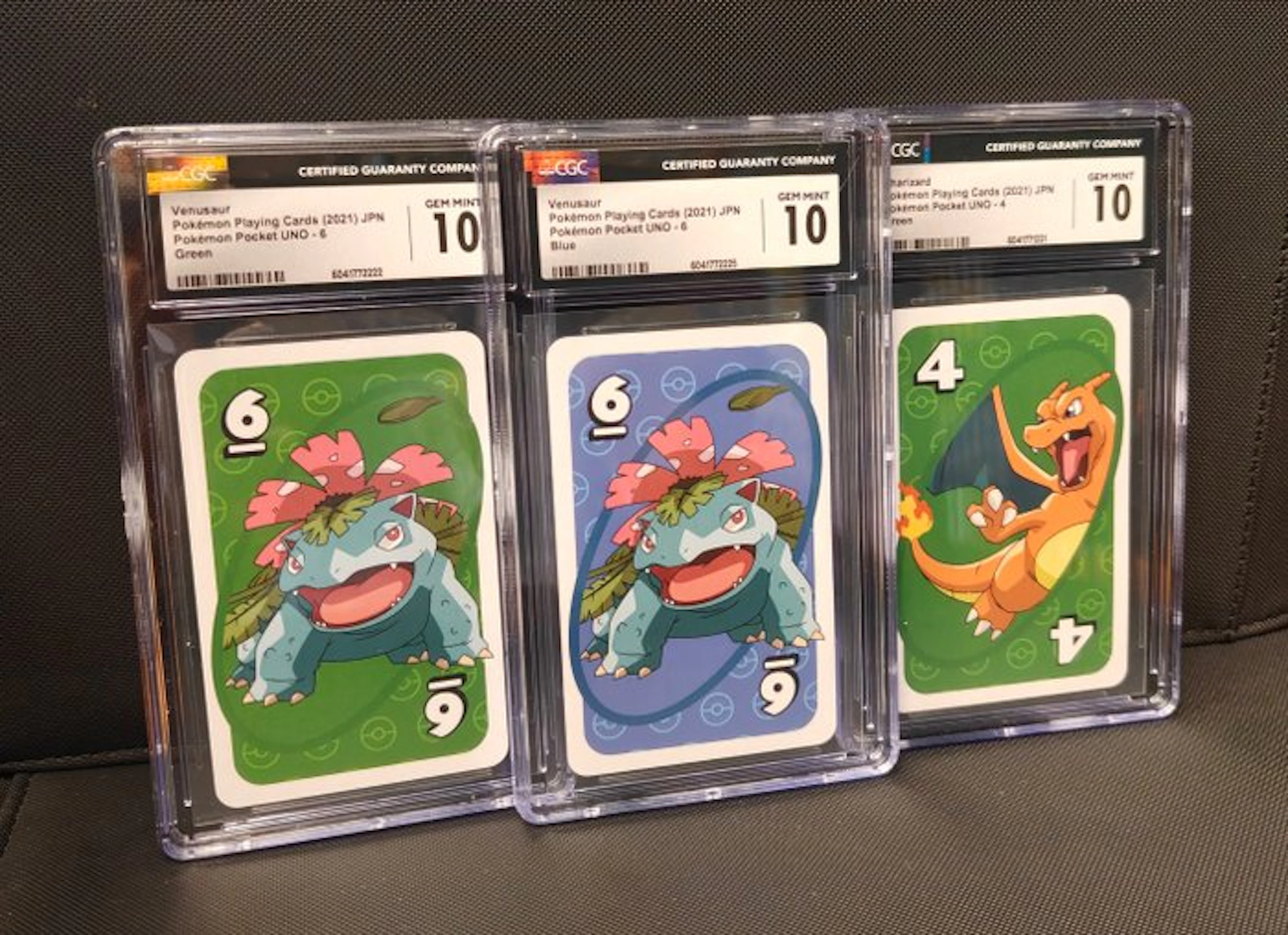 Pokémon - 3 Graded card - Charizard, Venusaur - CGC 10