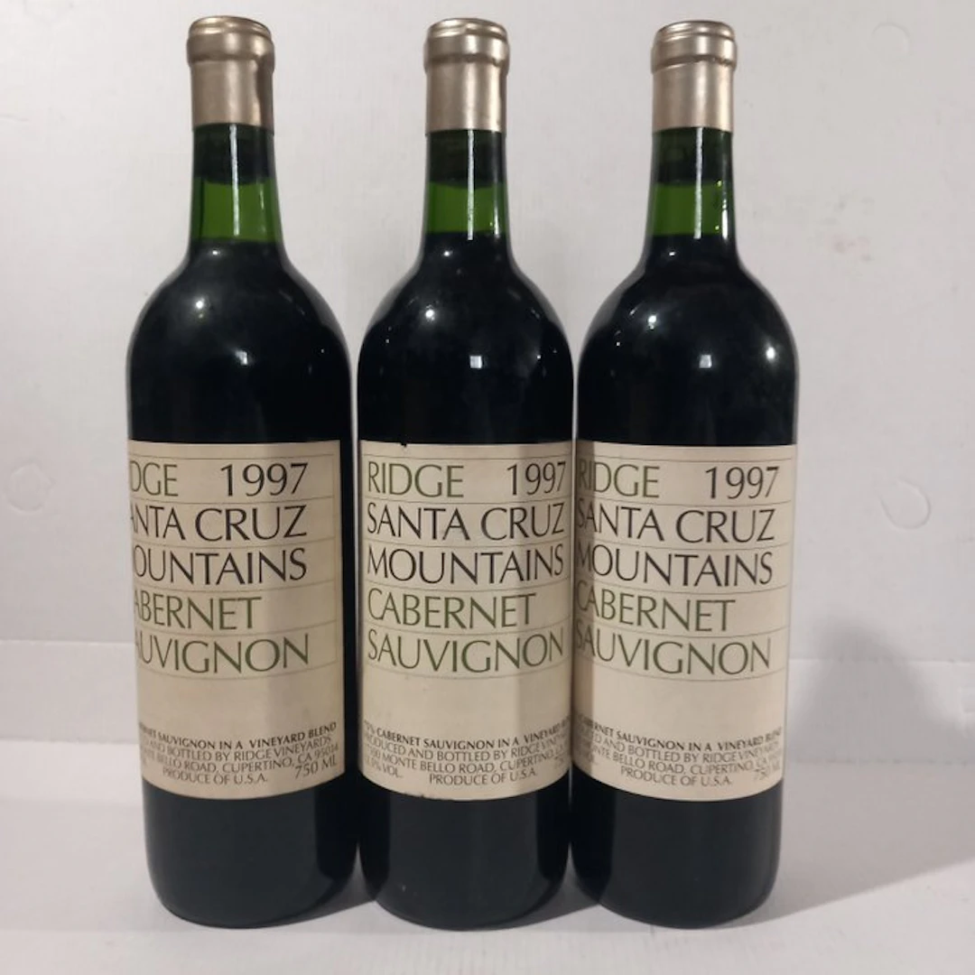 1997 Ridge Vineyard "Santa Cruz Mountains" - California - 3 Bottles (0.75L)