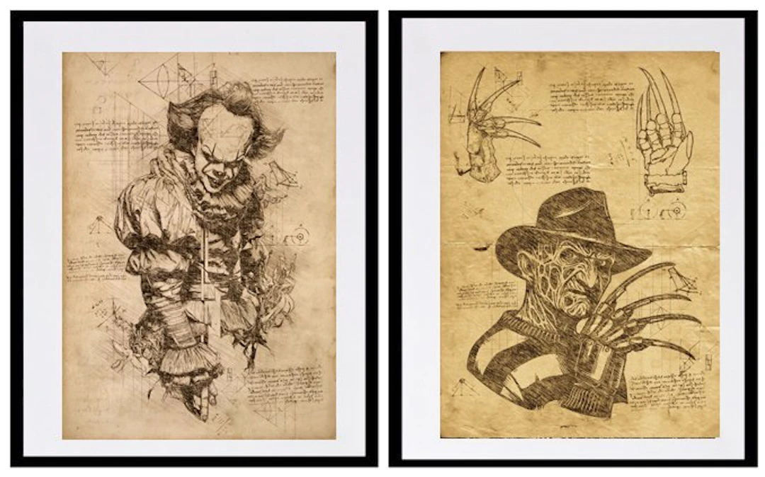 Boriani - 2 X gicleè - IT & Fred, Da Vinci Series - limited edition 4/20