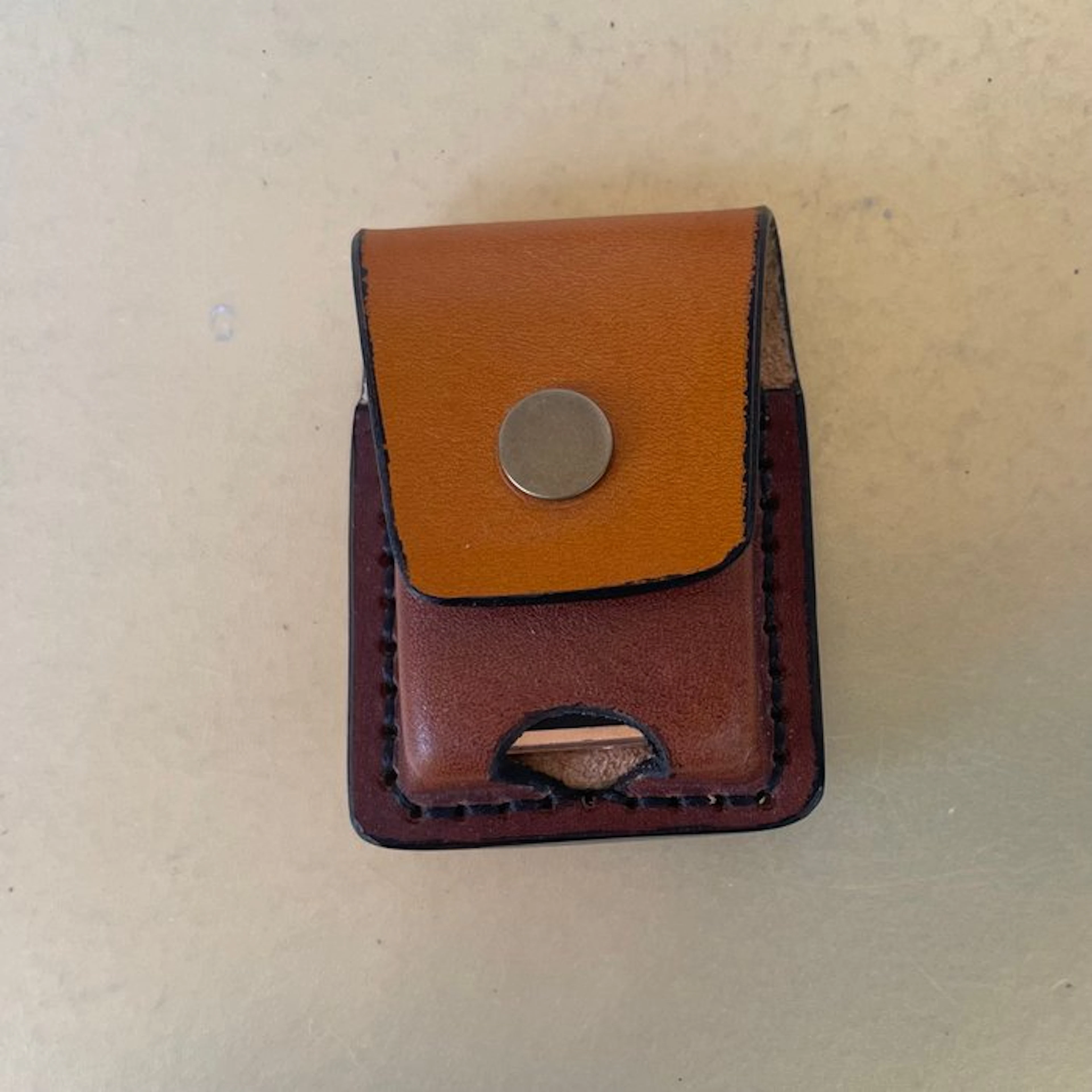 Handmade Genuine Leather Bicolor case for Dupont lighter...