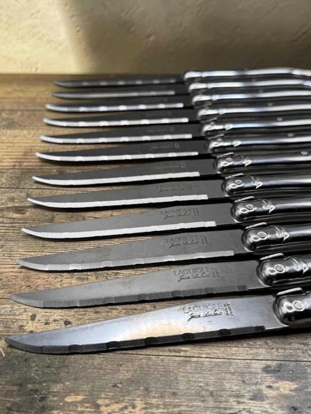 Jean Dubost - Laguiole - Table knife set (12) - Stainless Steel