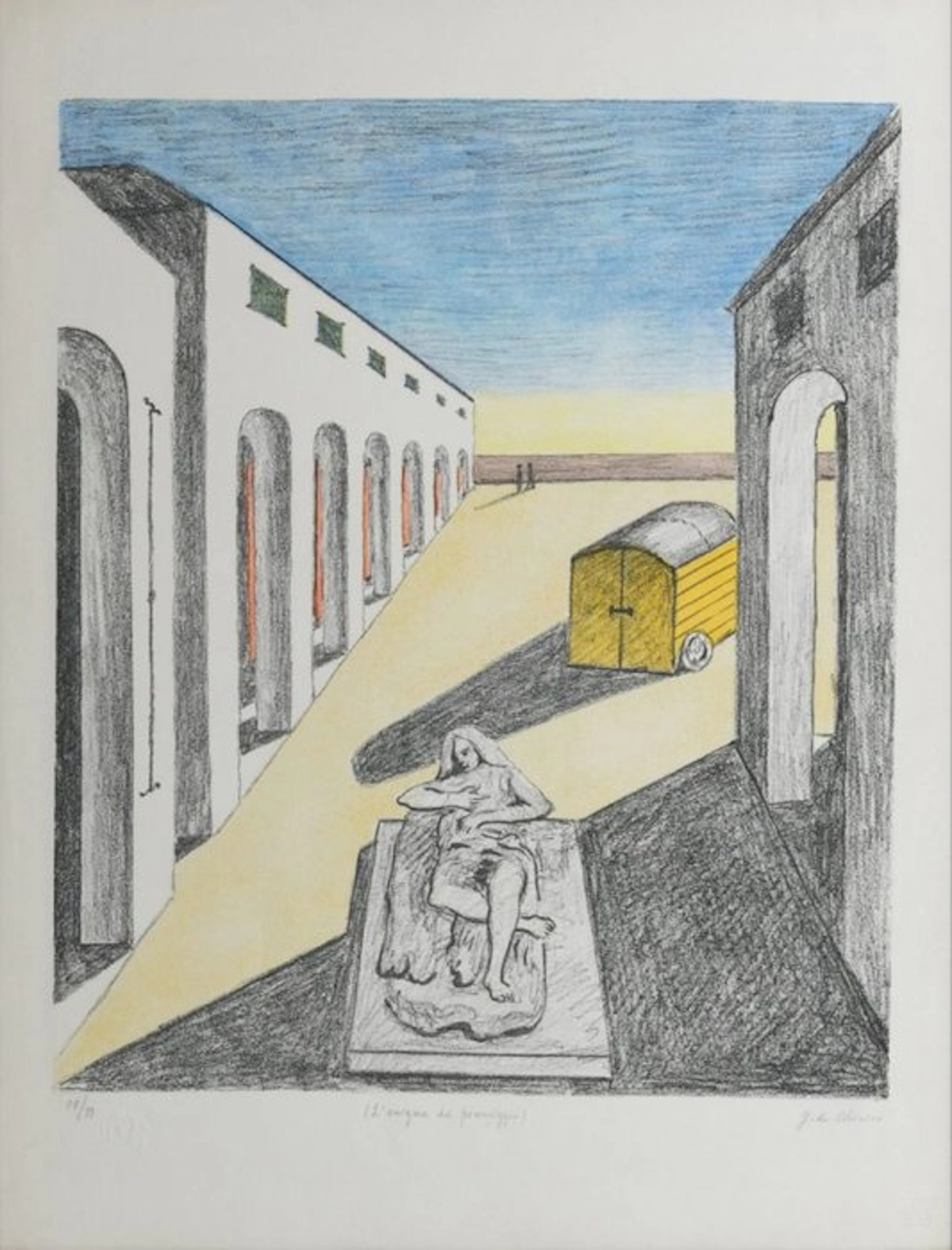 Giorgio De Chirico (1888-1978) - L'Enigma del Pomeriggio